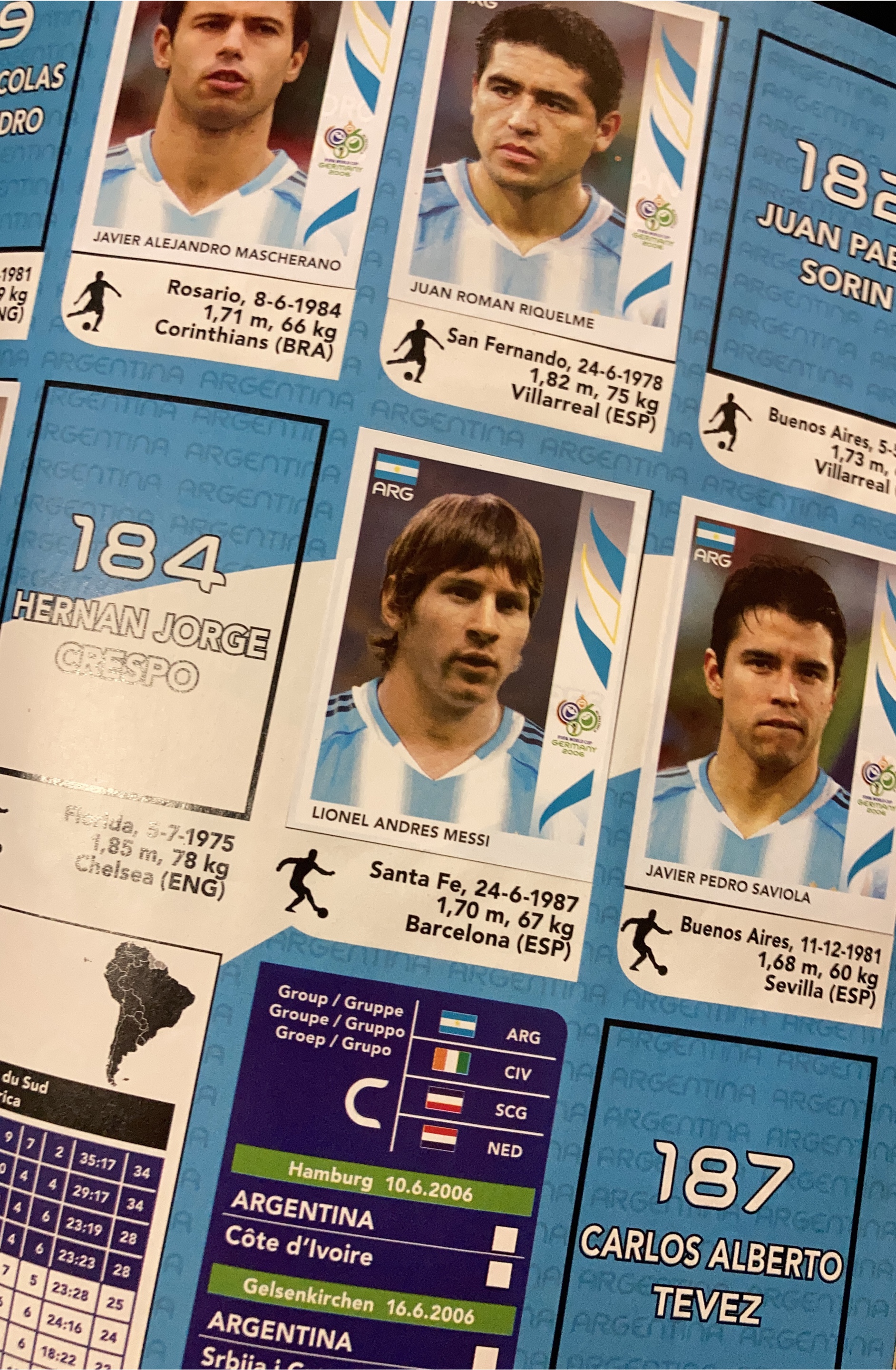 2006 World Cup Sticker book CONTAINS MESSI/CR7 thumbnail