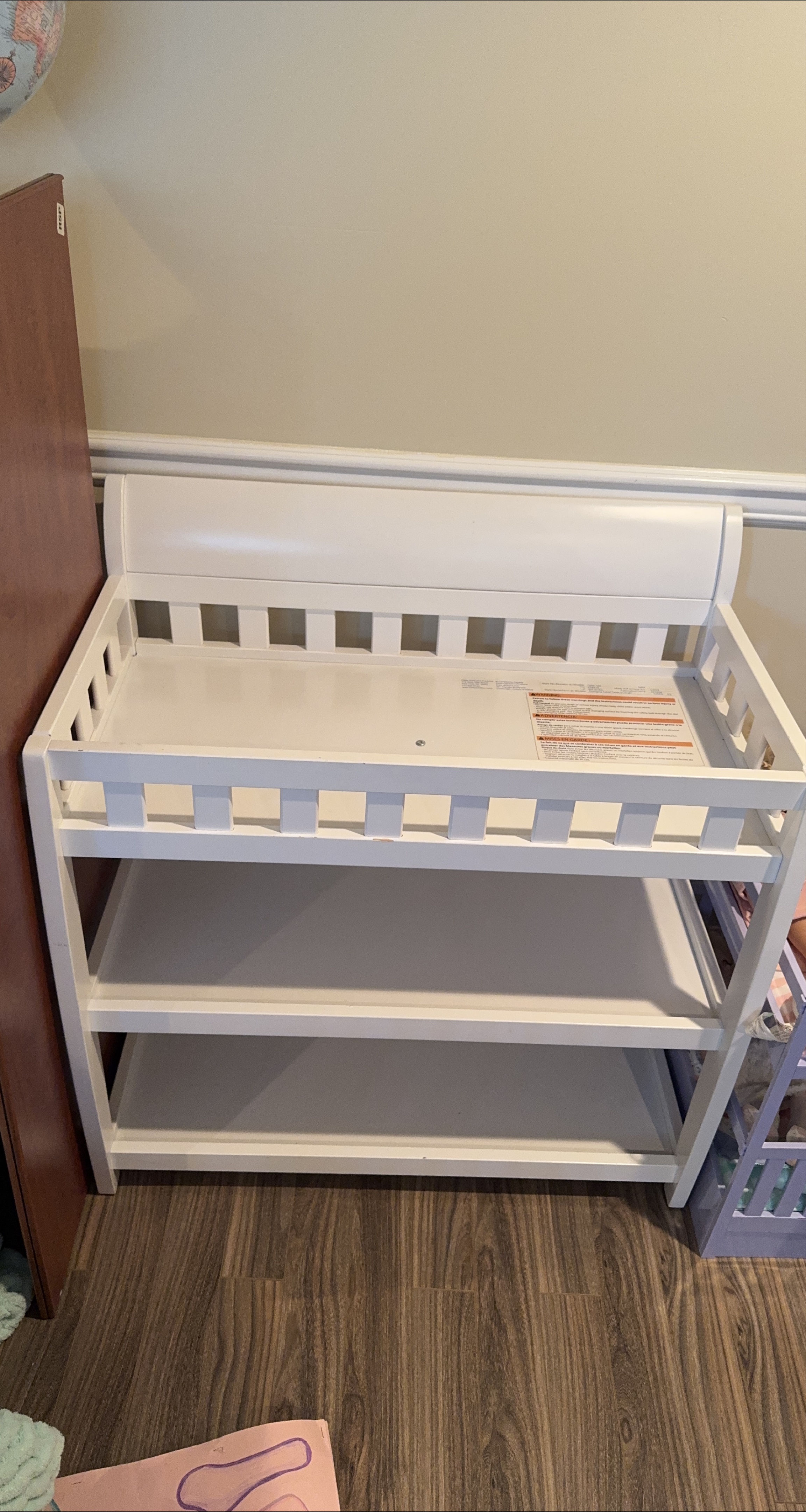 White Baby Changing Table thumbnail