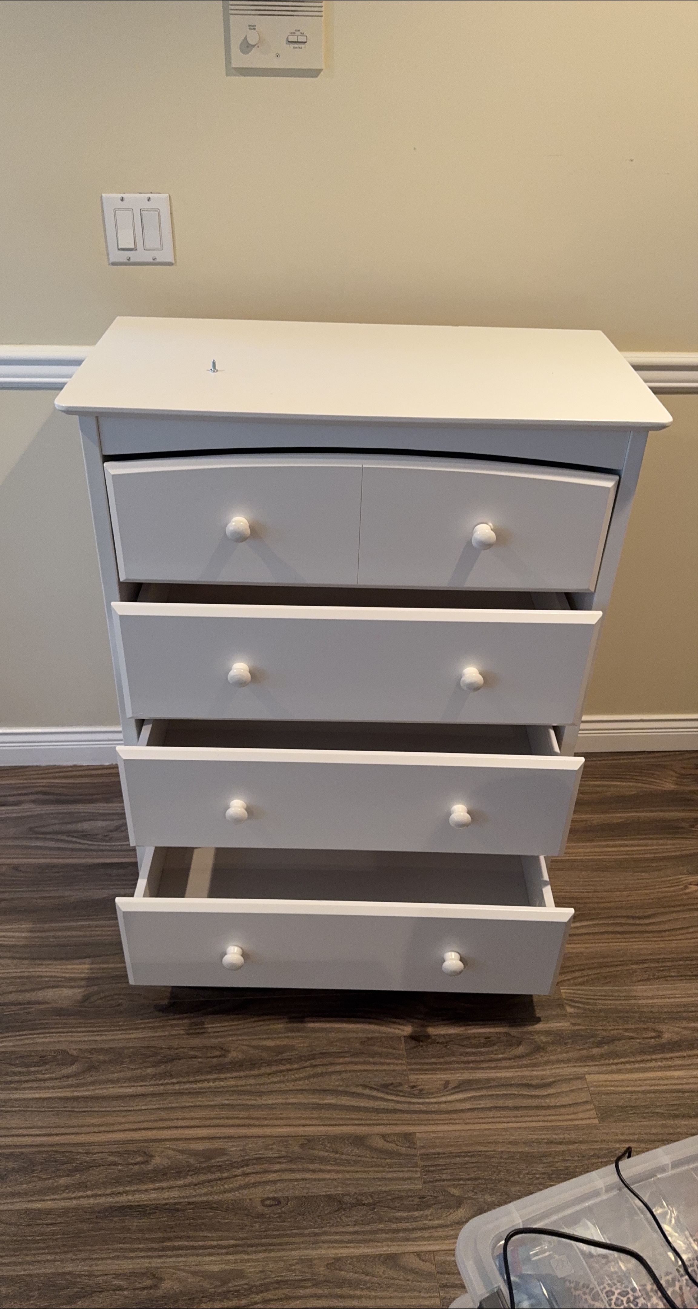 White 4-Drawer Dresser thumbnail