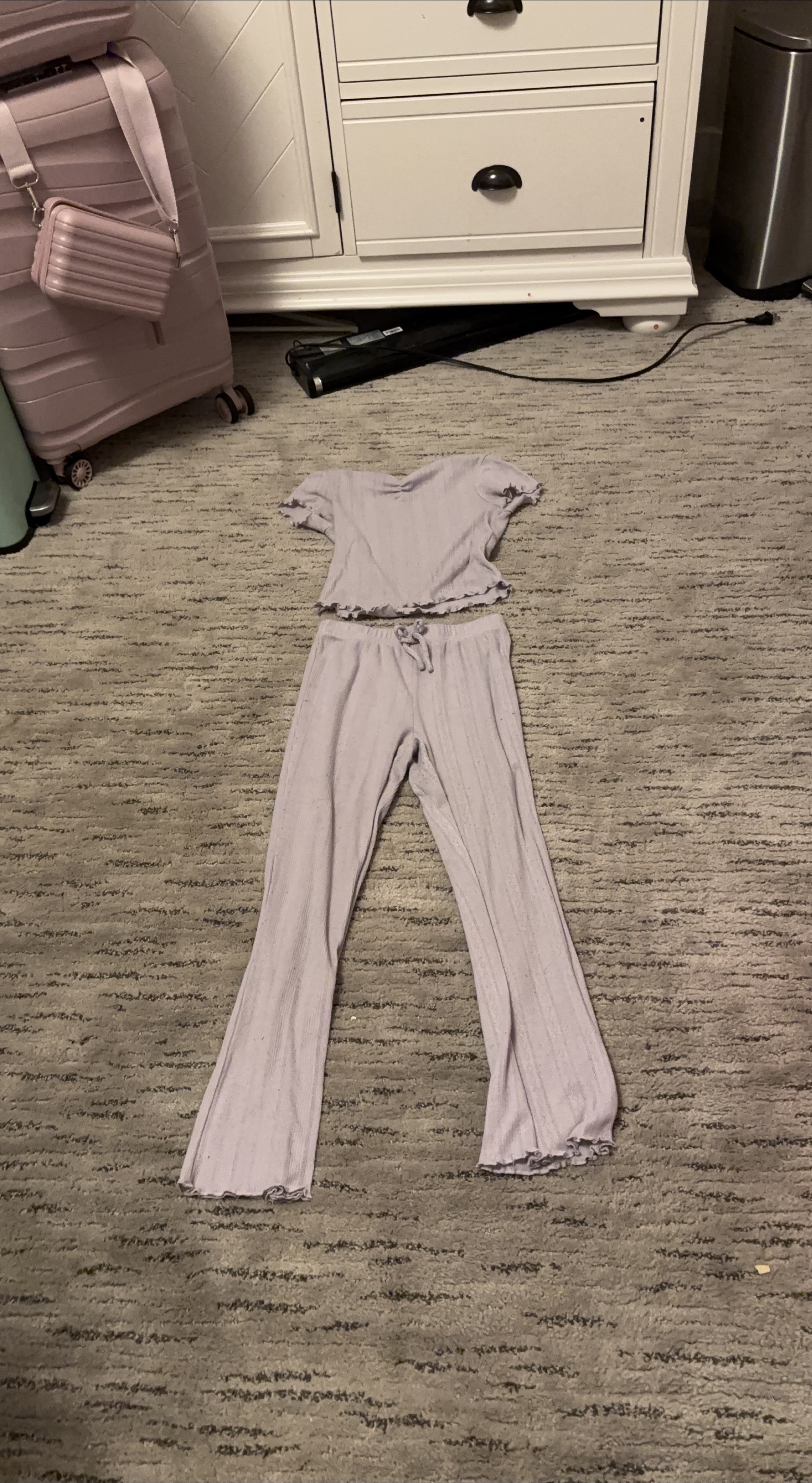 Lilac Lounge Set - Top & Pants thumbnail