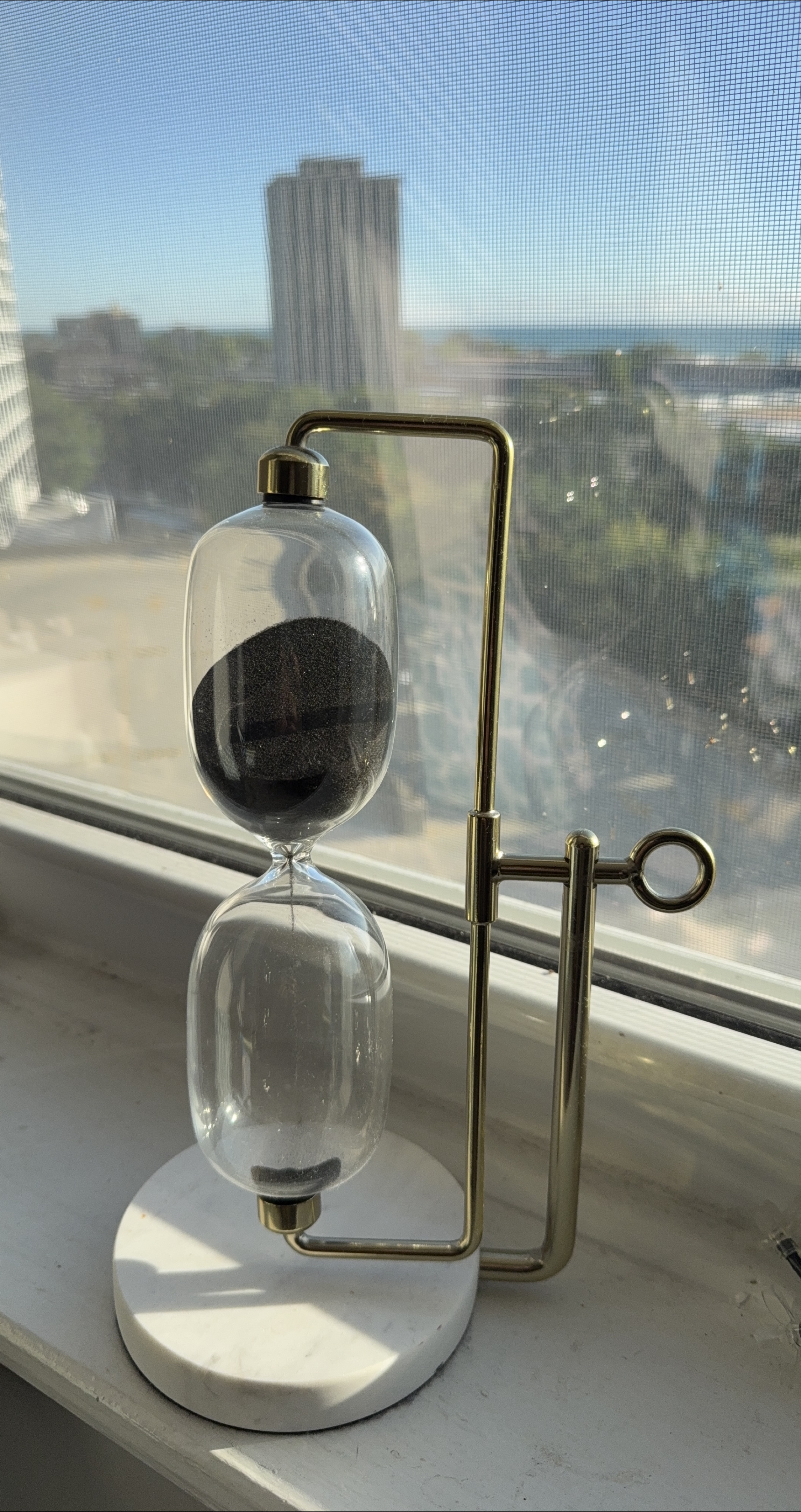 Hourglass Sand Timer with Gold Stand thumbnail