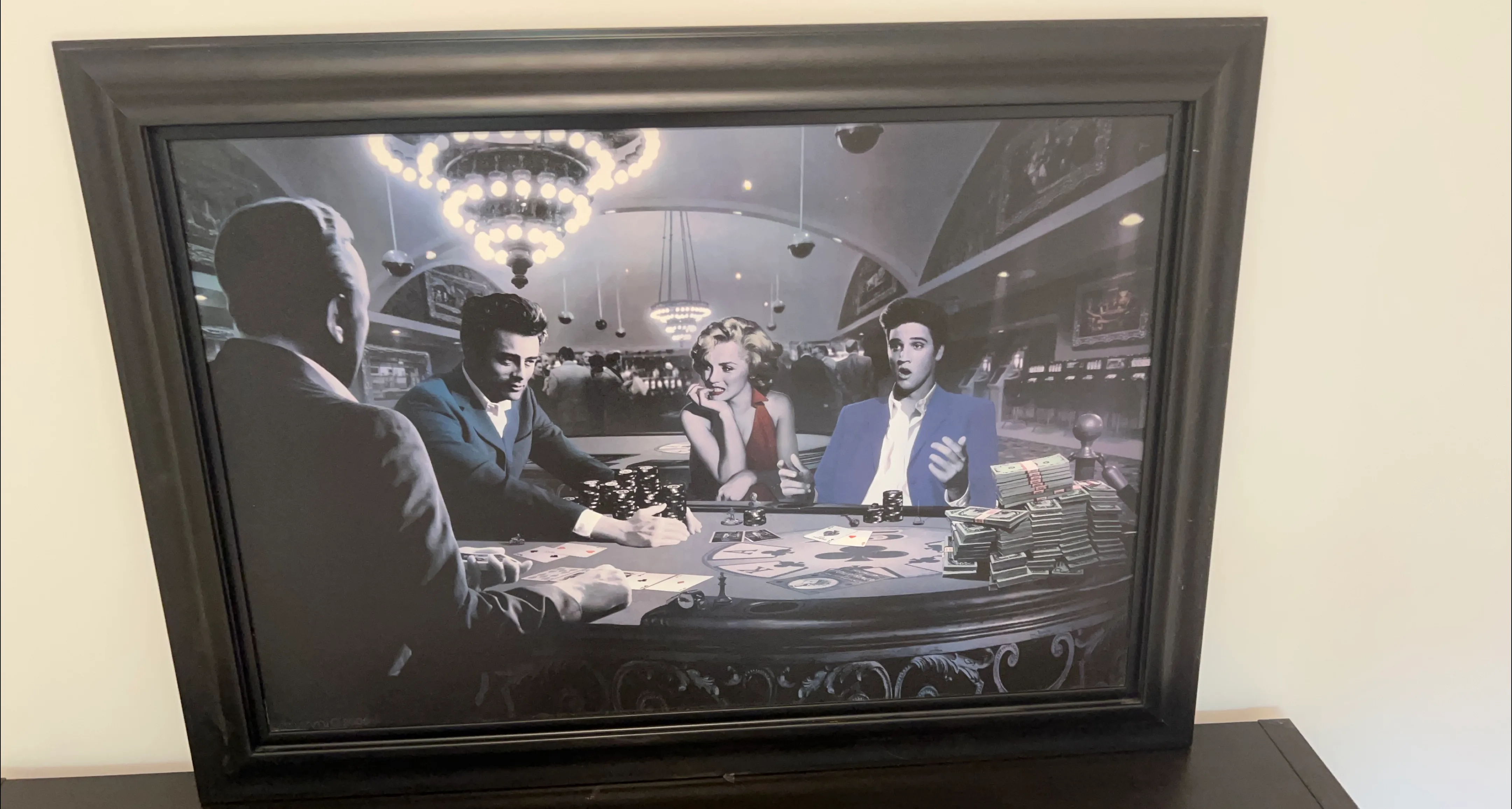 Framed Poker Painting