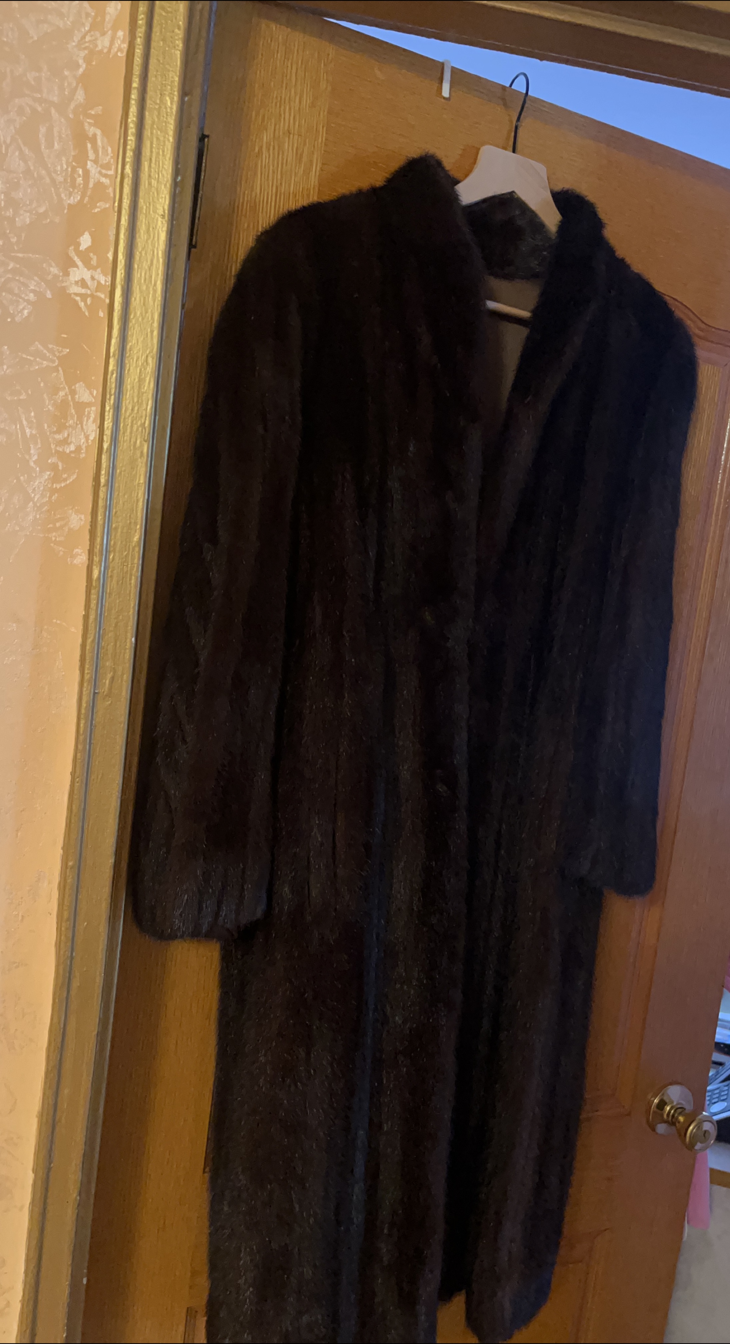 Dark Brown Mink Fur Coat thumbnail