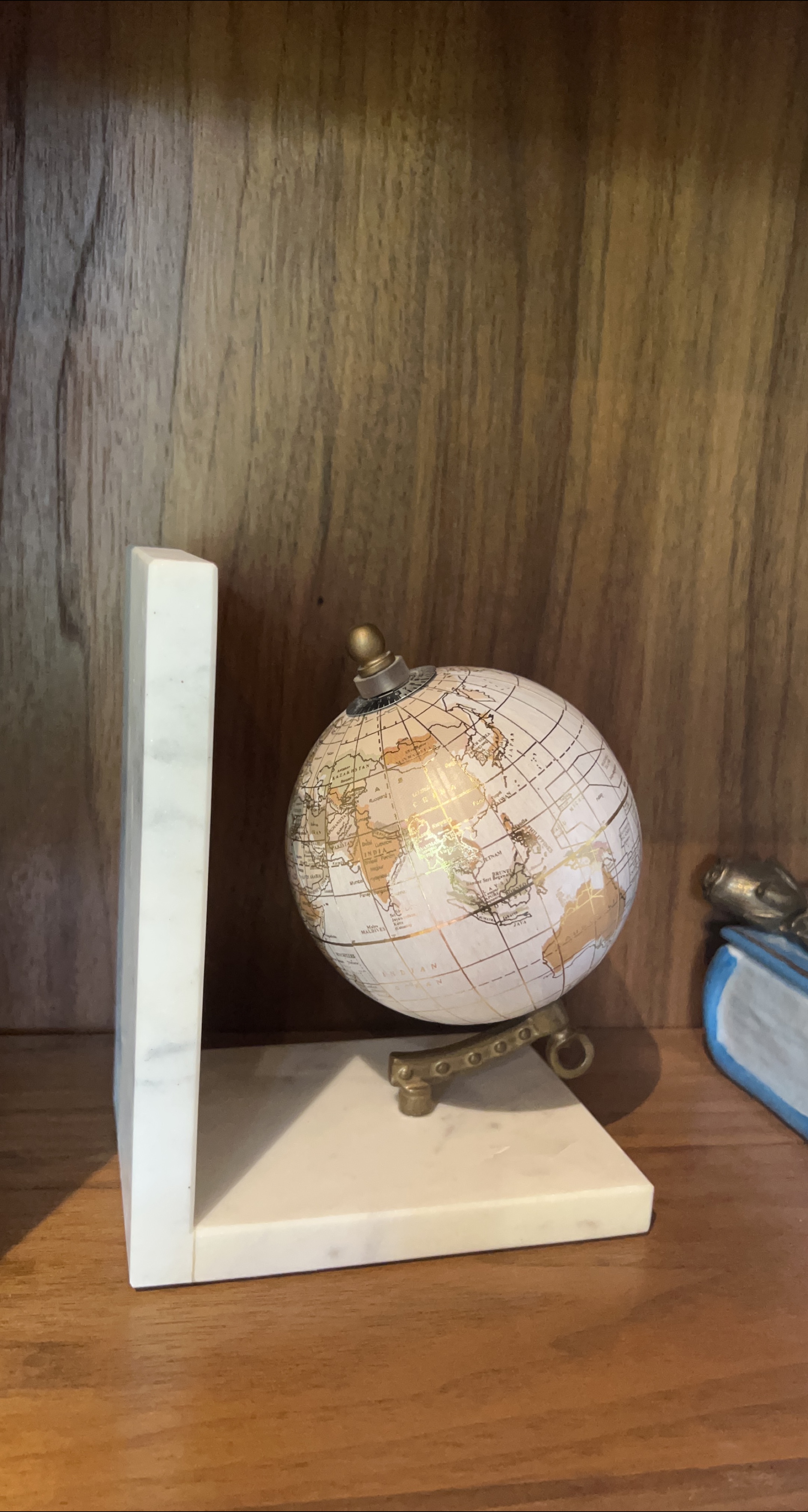 Globe Bookend with Marble Base thumbnail