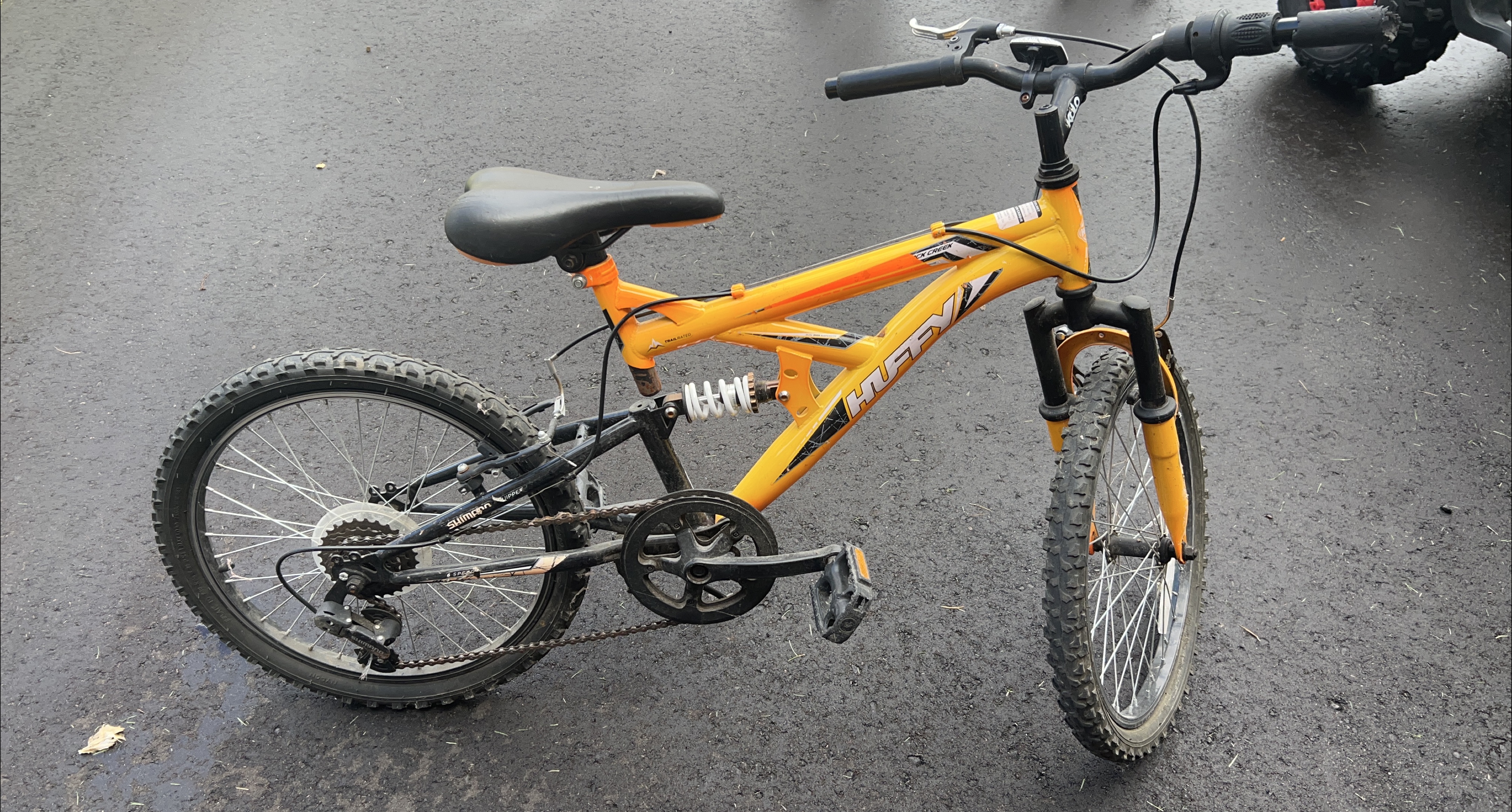 Huffy Rock Creek 20" Mountain Bike - Yellow thumbnail