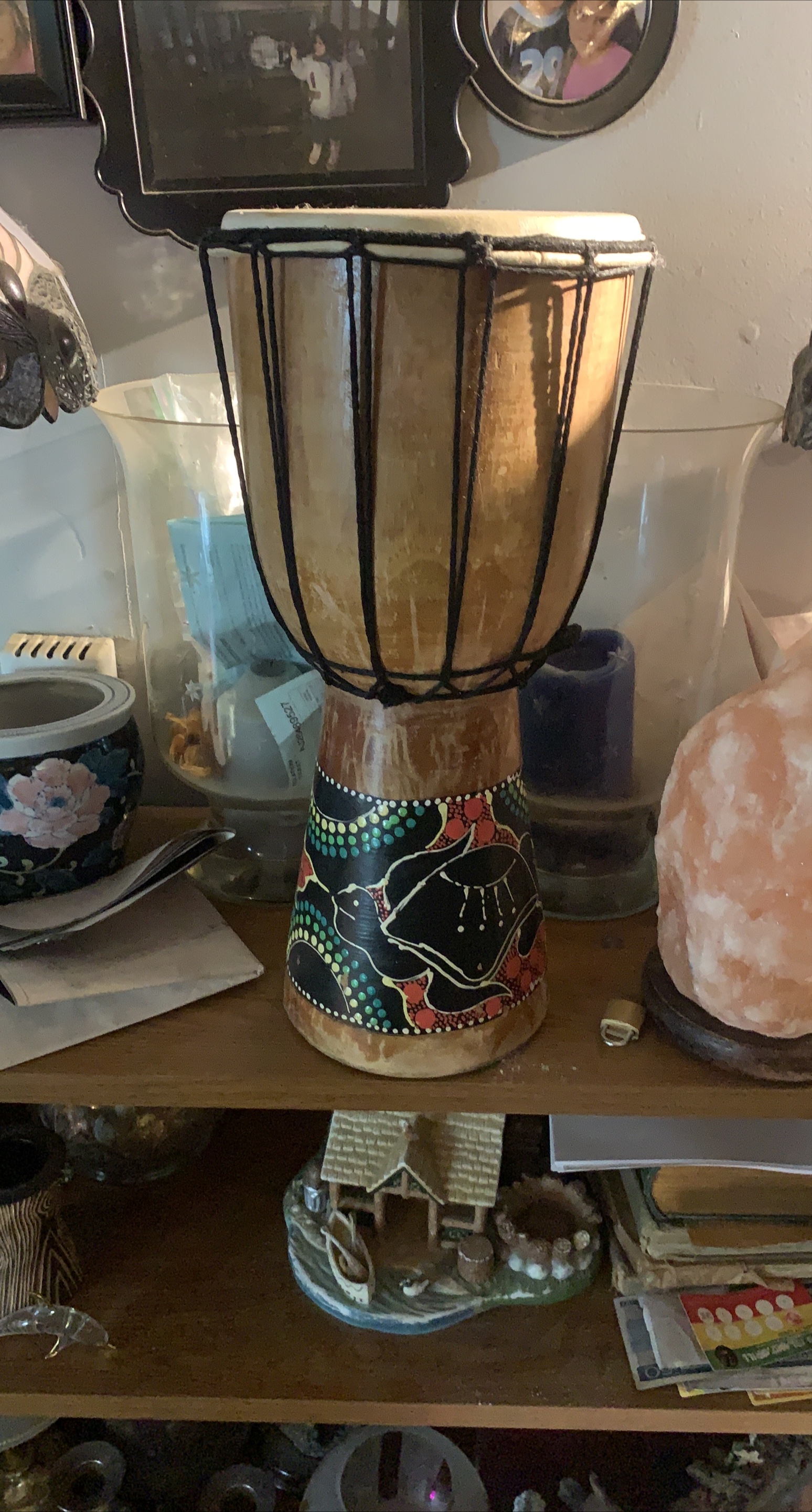 Djembe Drum - Hand Carved thumbnail