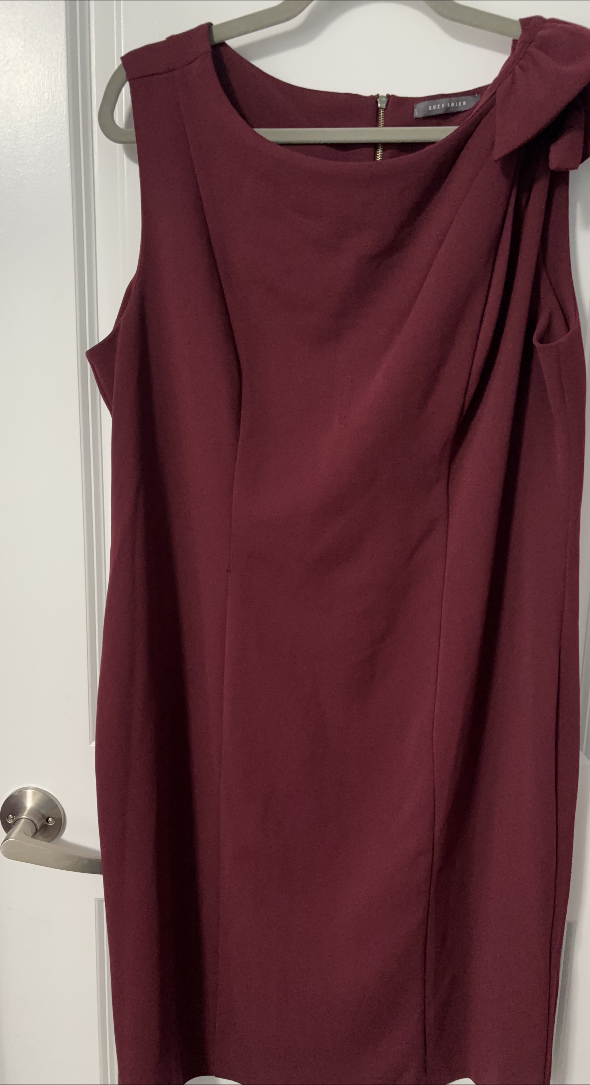 Suzy Shier Burgundy Dress thumbnail