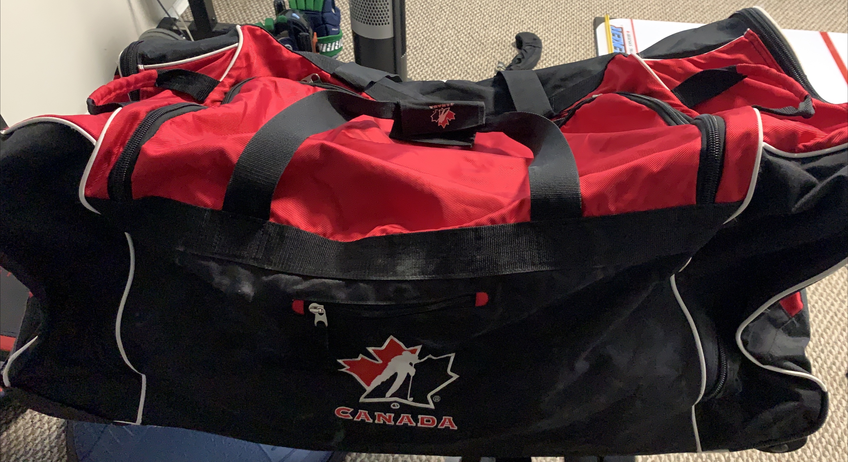Canada Hockey Bag - Red and Black thumbnail