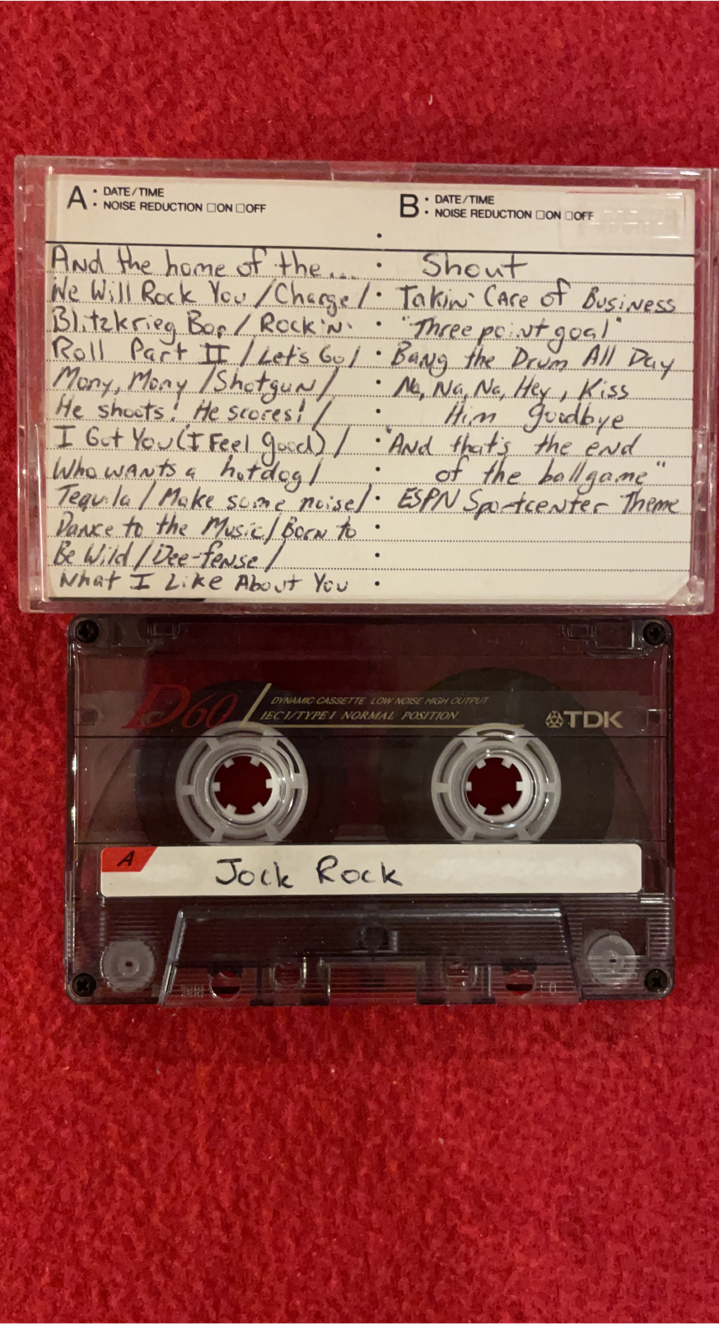 TDK D60 Audio Cassette - Jock Rock Mix thumbnail