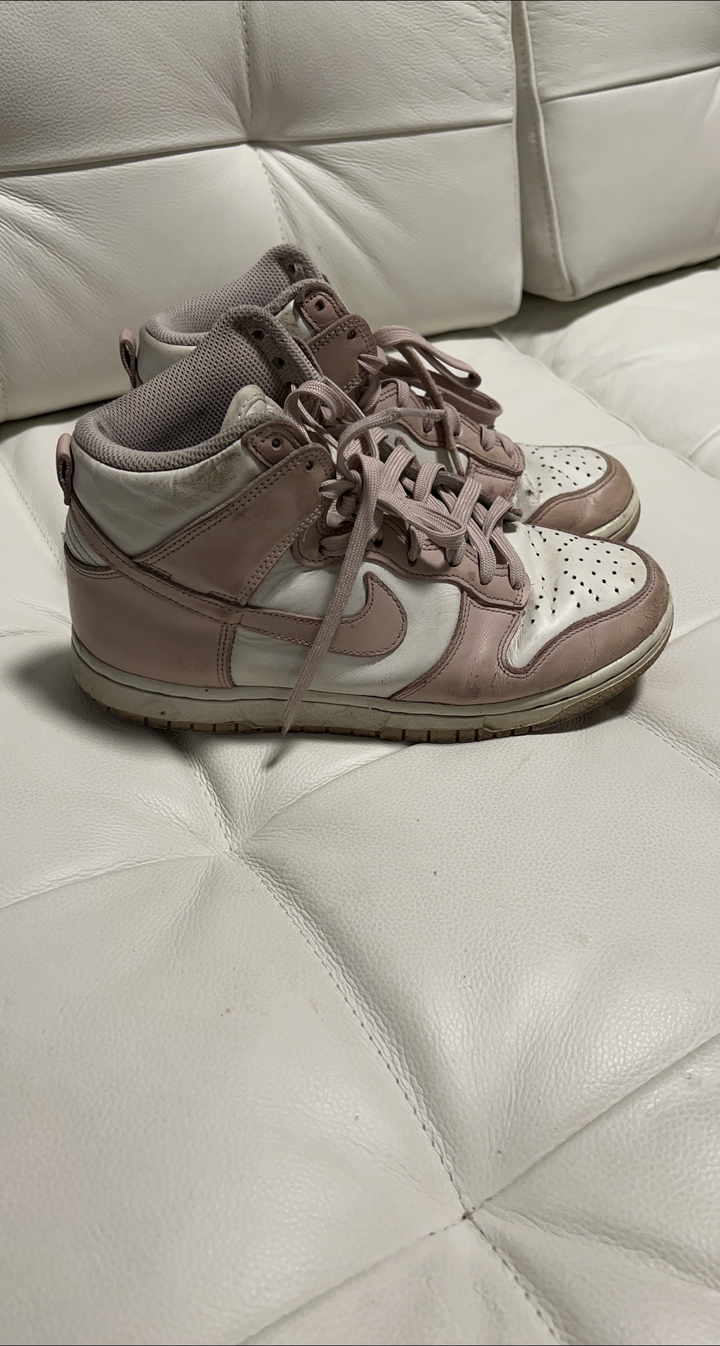 Nike Dunk High Sneakers - Pink & White - 6.5 thumbnail