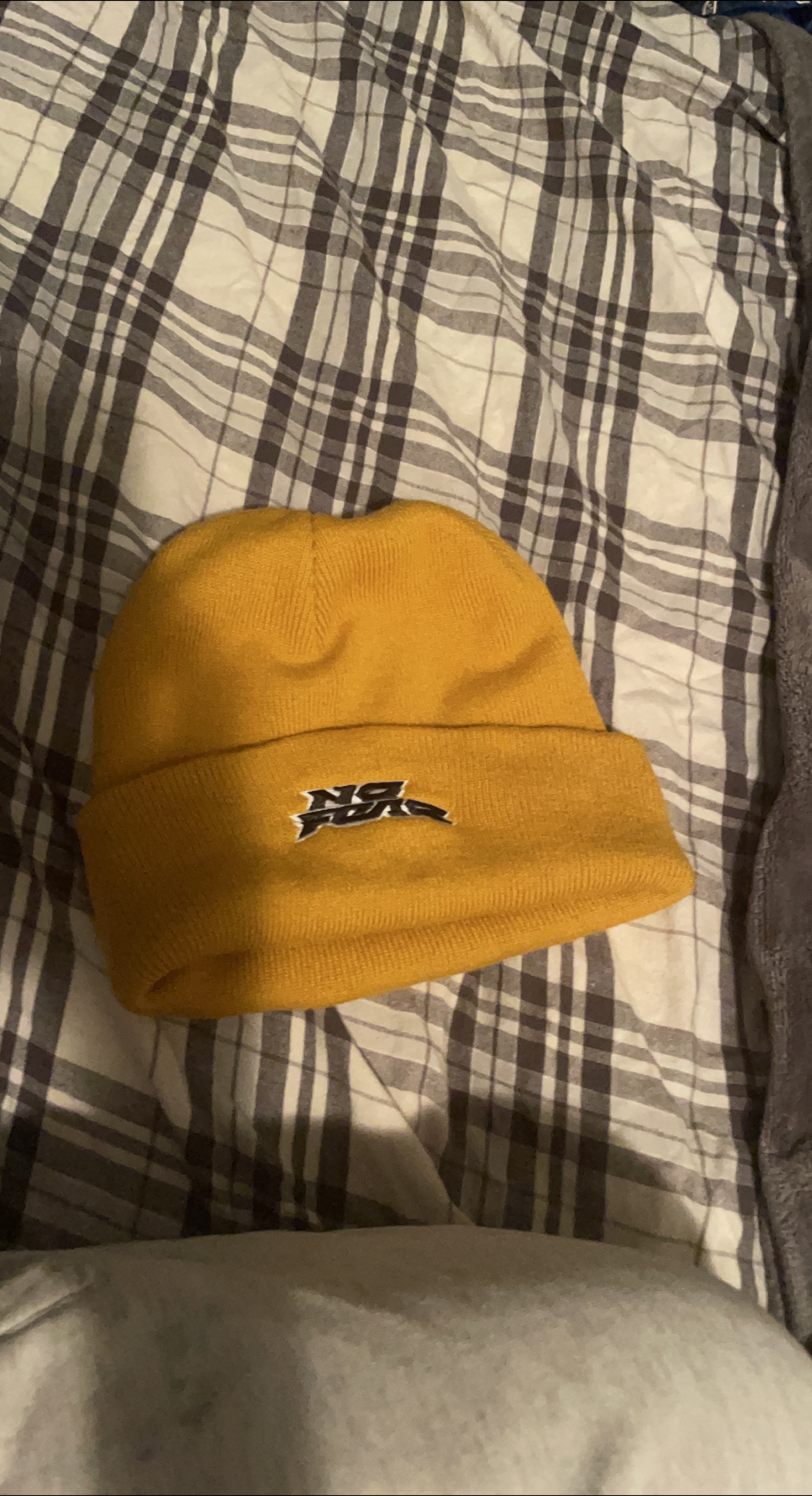No Fear Yellow Beanie