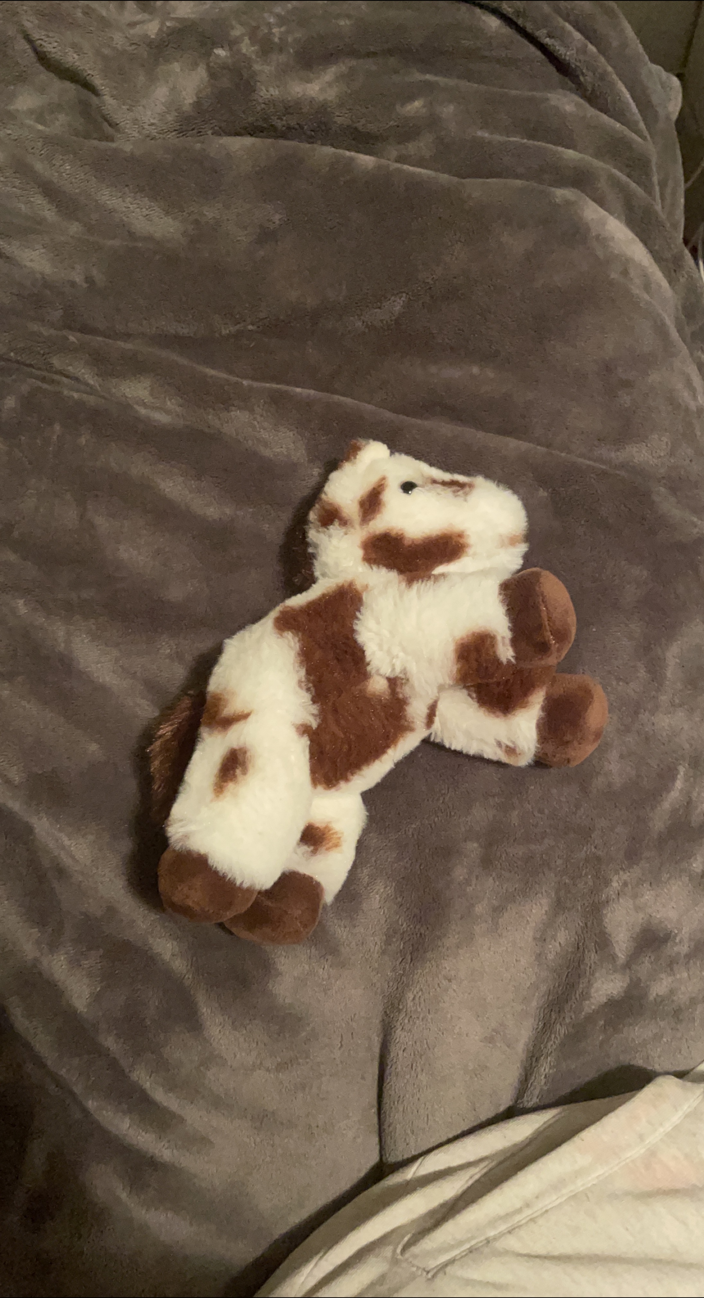 Brown and White Plush Horse