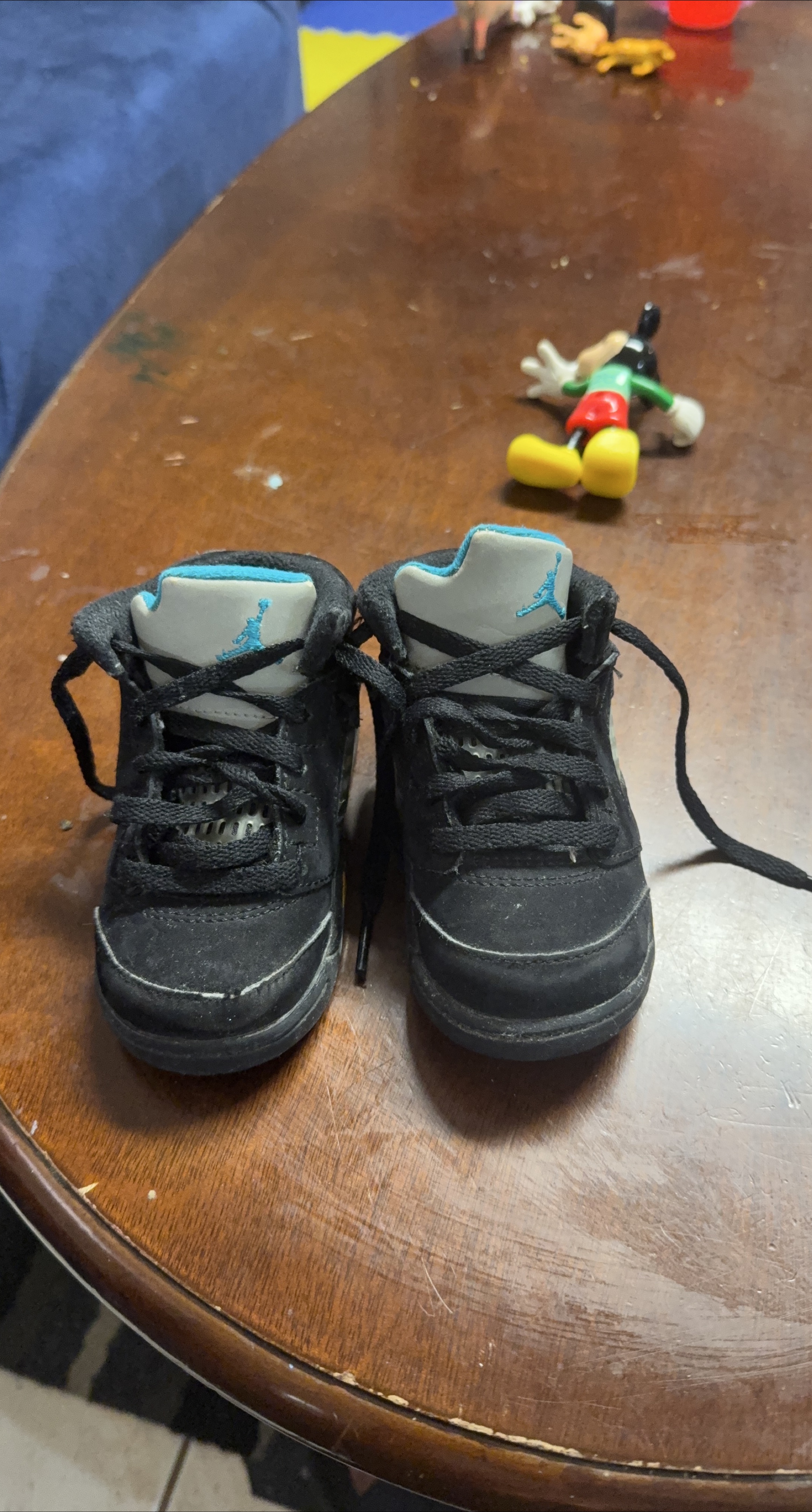 Jordan 5 Retro Black Toddler Shoes thumbnail