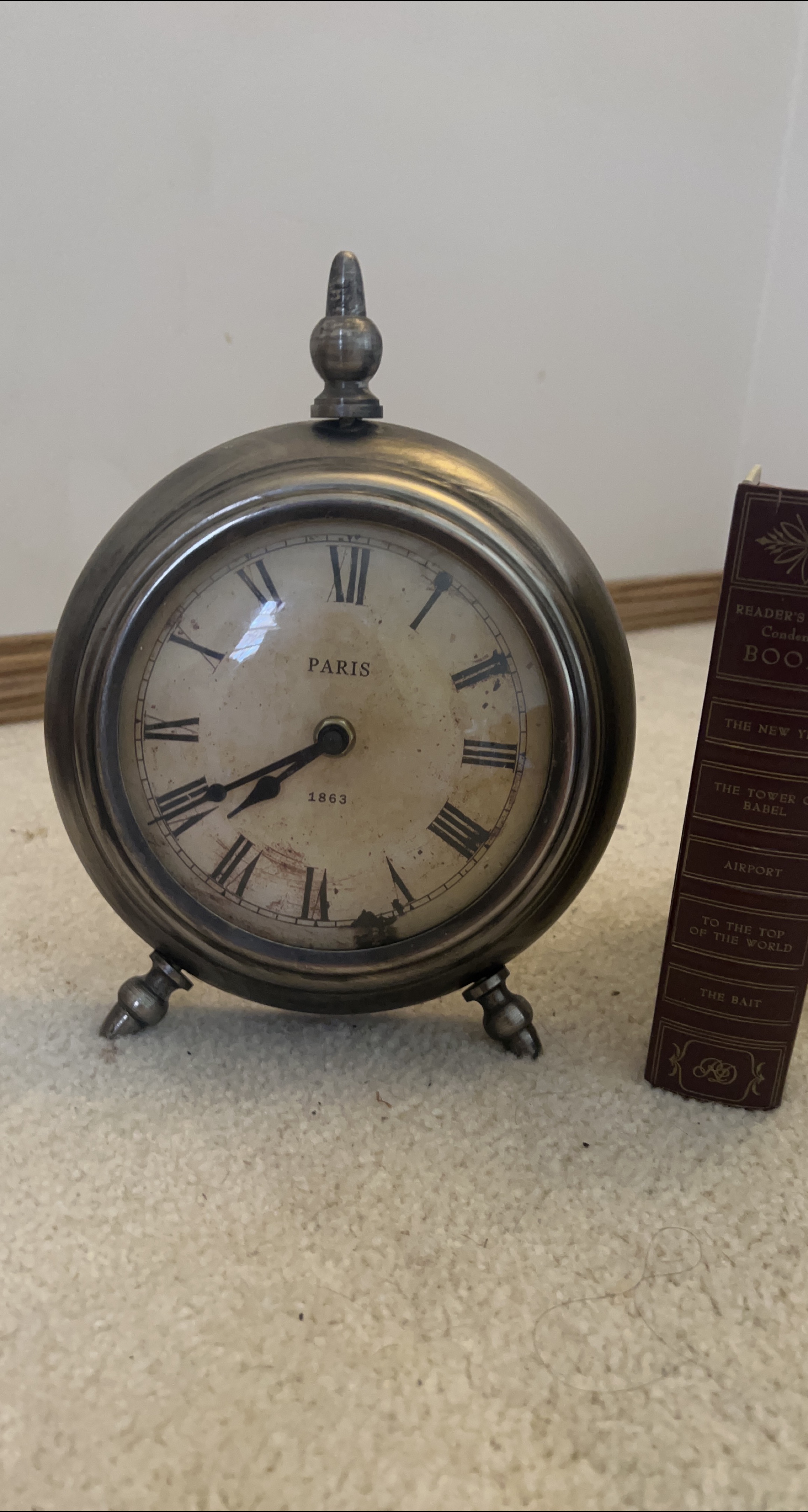Vintage Paris 1863 Table Clock