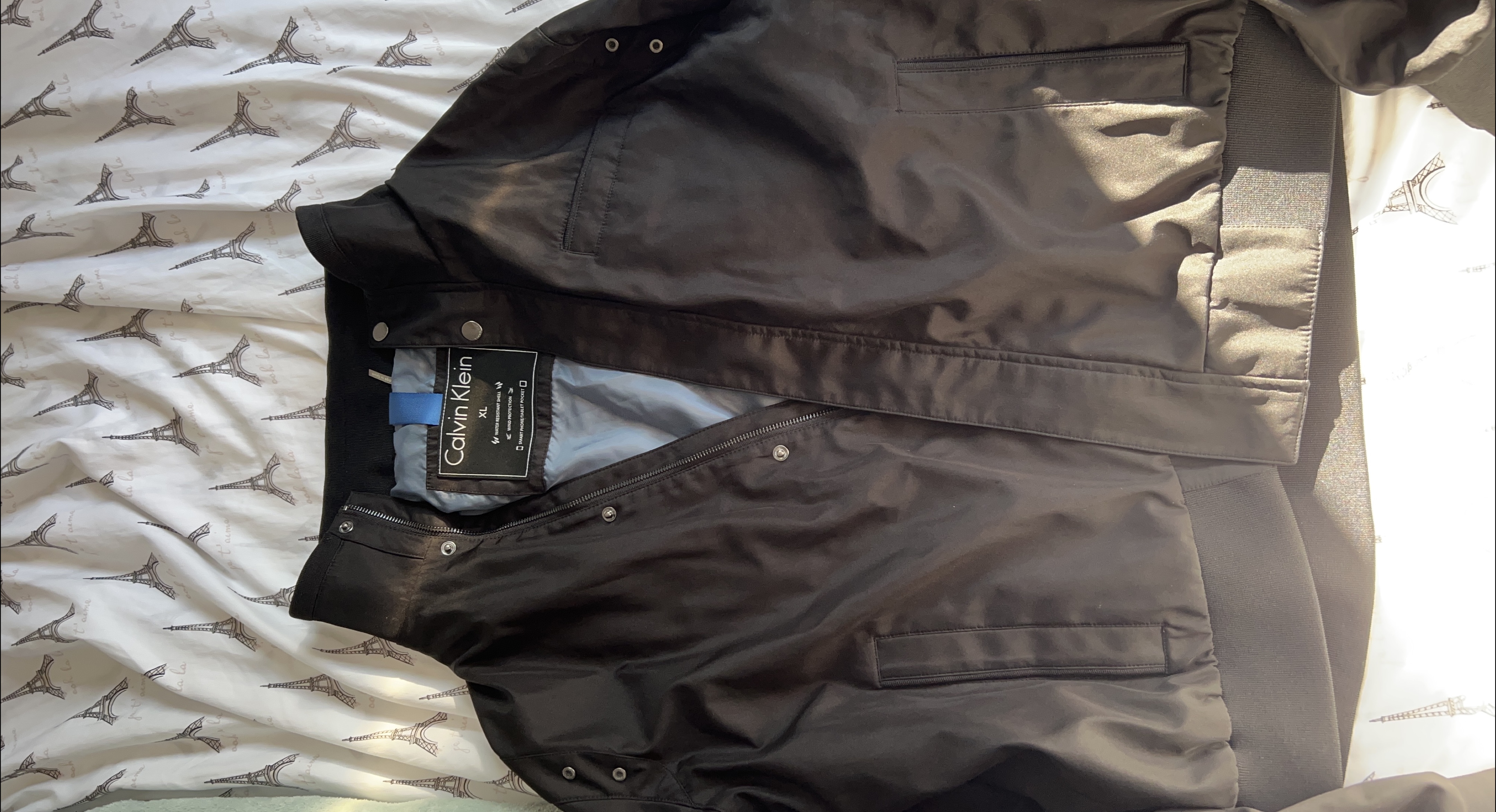 Calvin Klein Black XL Jacket - Water Resistant