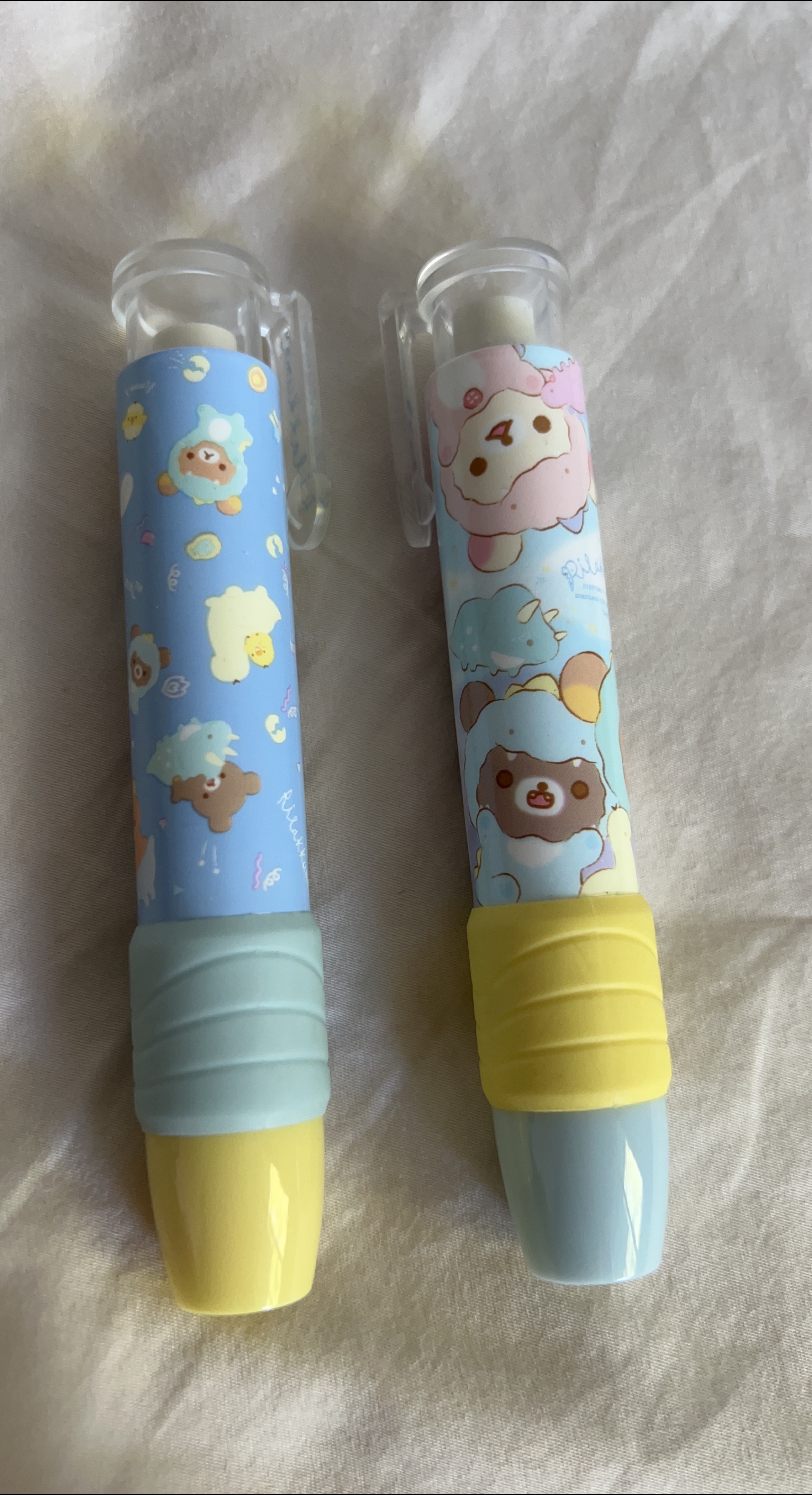 Rilakkuma Eraser Pen - Blue & Pink