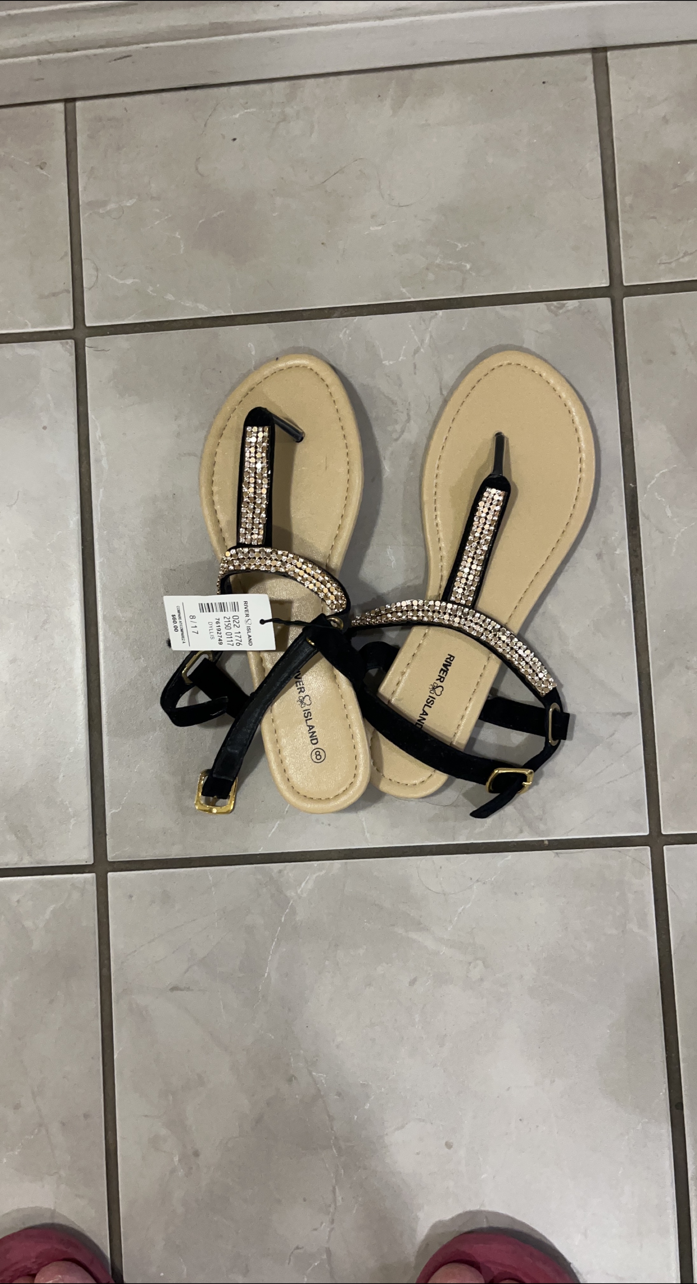 River Island Sandals Size 8 thumbnail