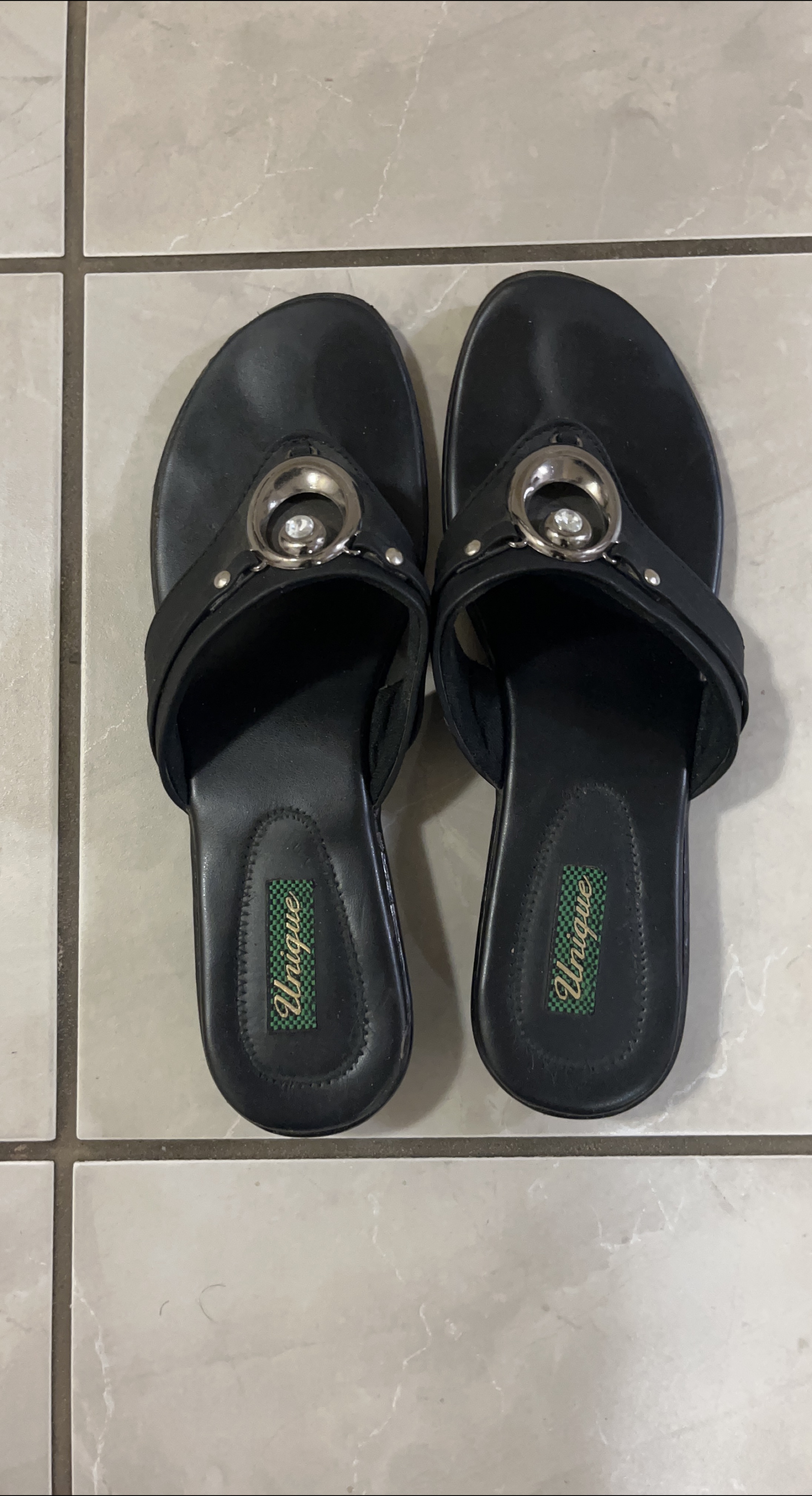 Unique Black Flip Flops thumbnail