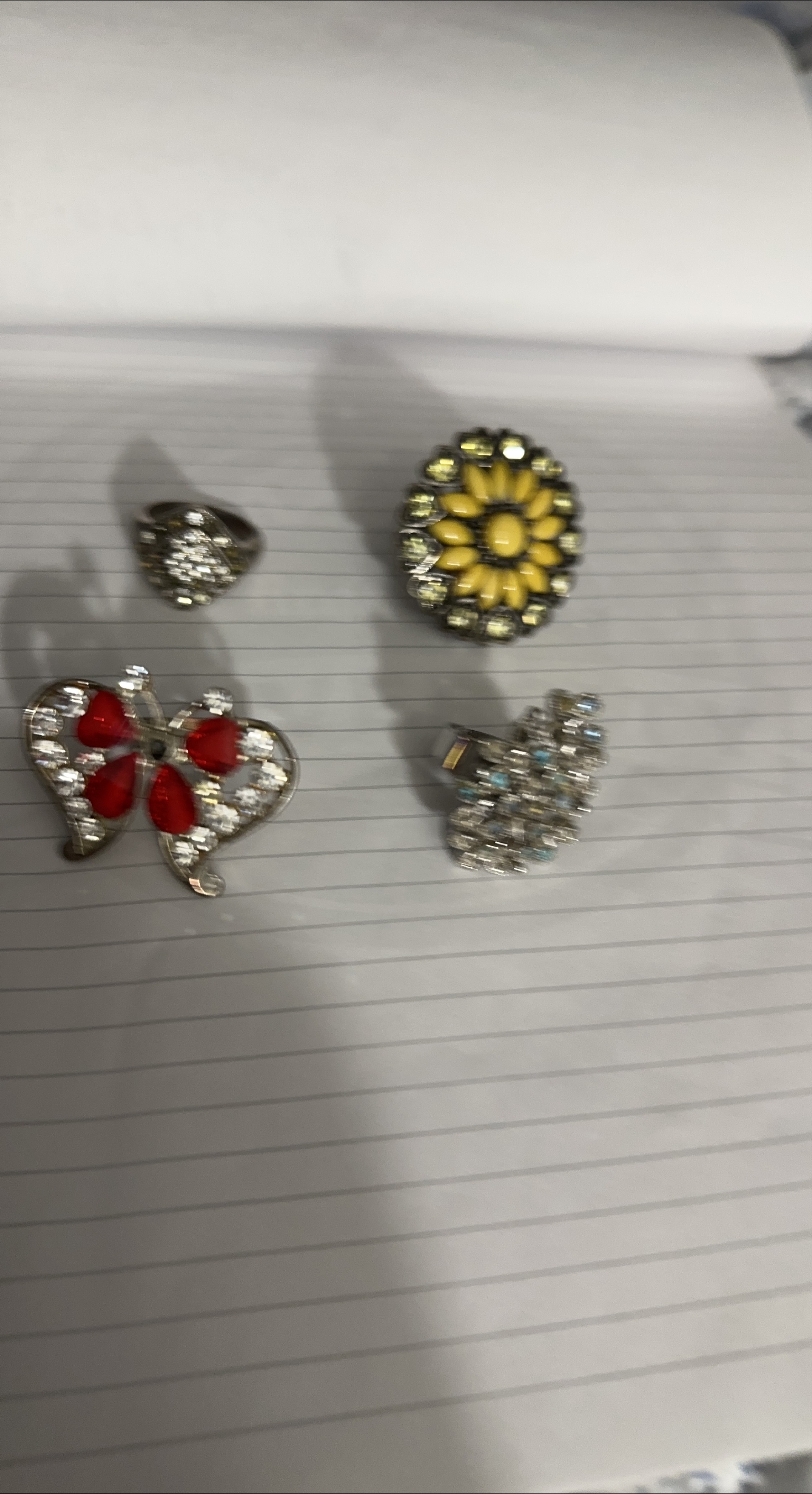 Assorted Fashion Rings - Butterfly, Flower thumbnail
