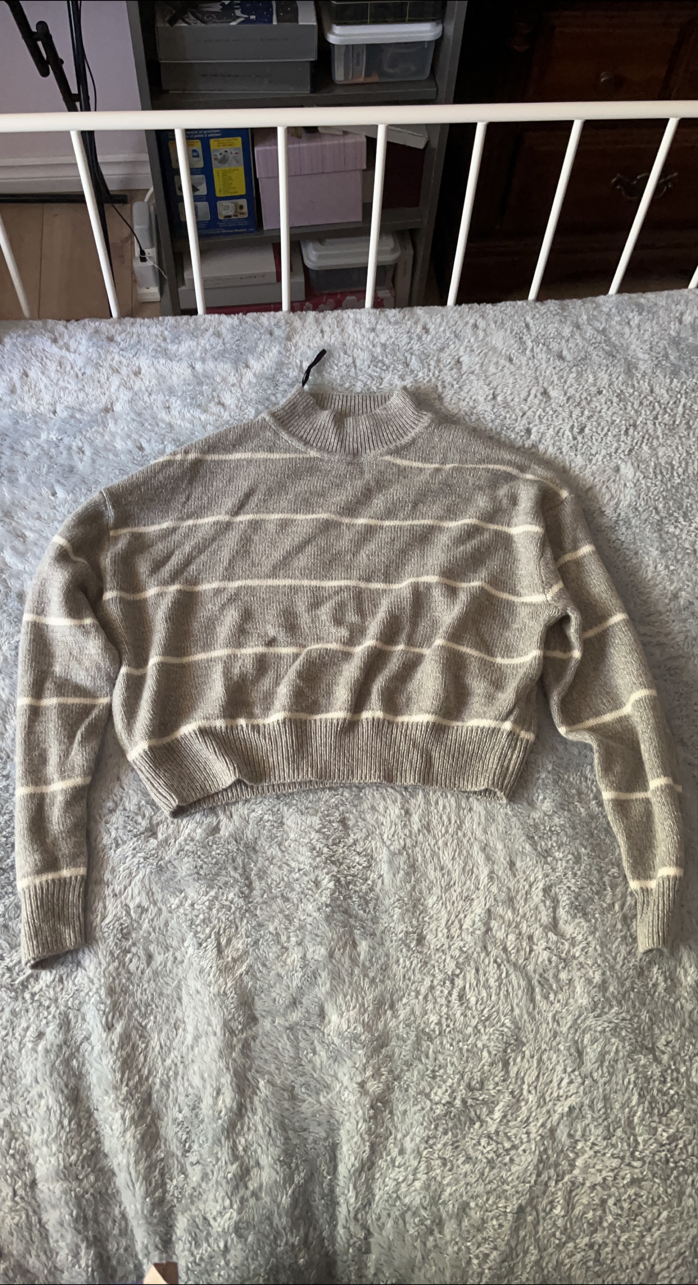 Cozy Striped Knit Sweater thumbnail