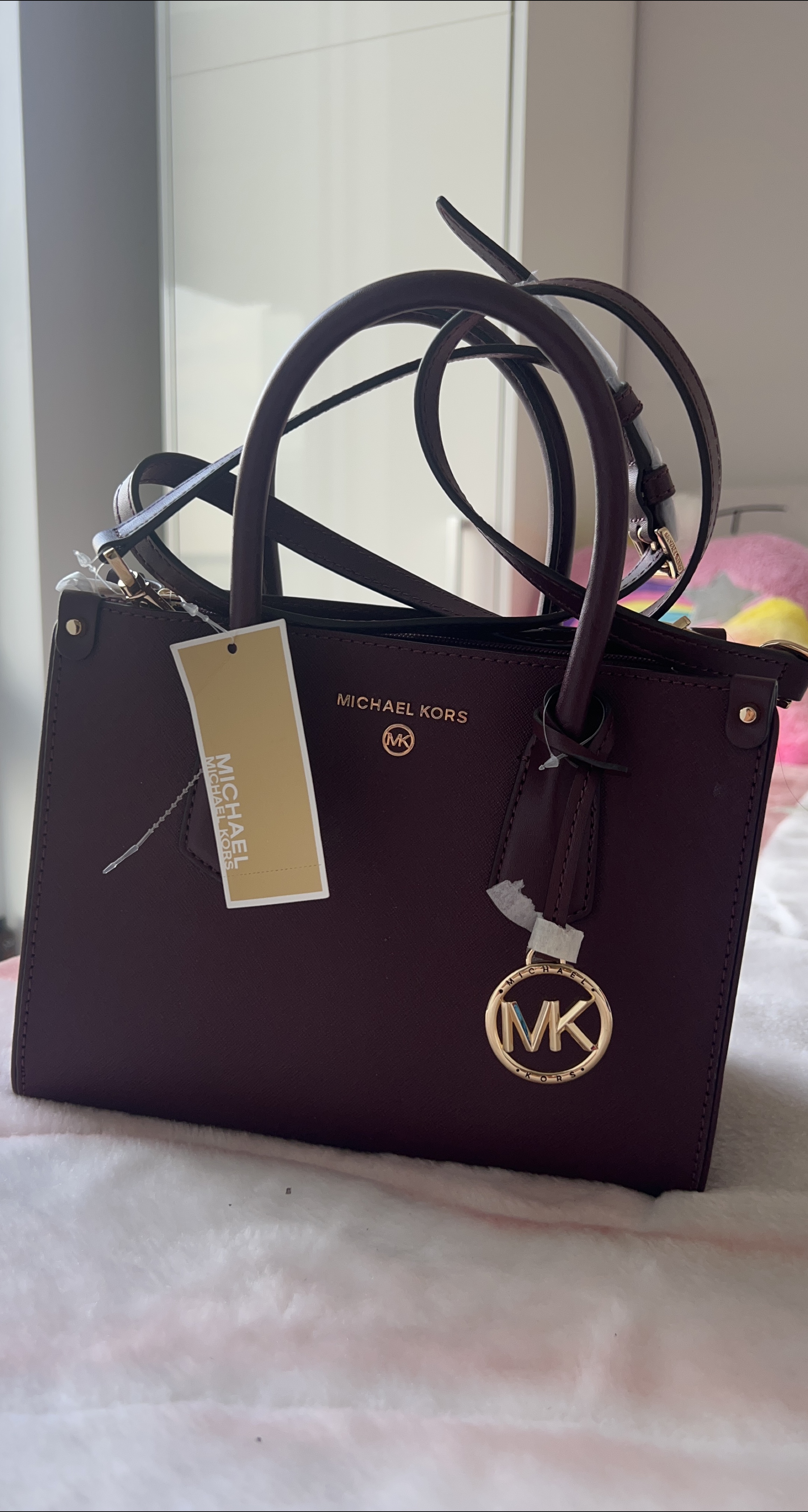 Michael Kors Satchel - Burgundy thumbnail