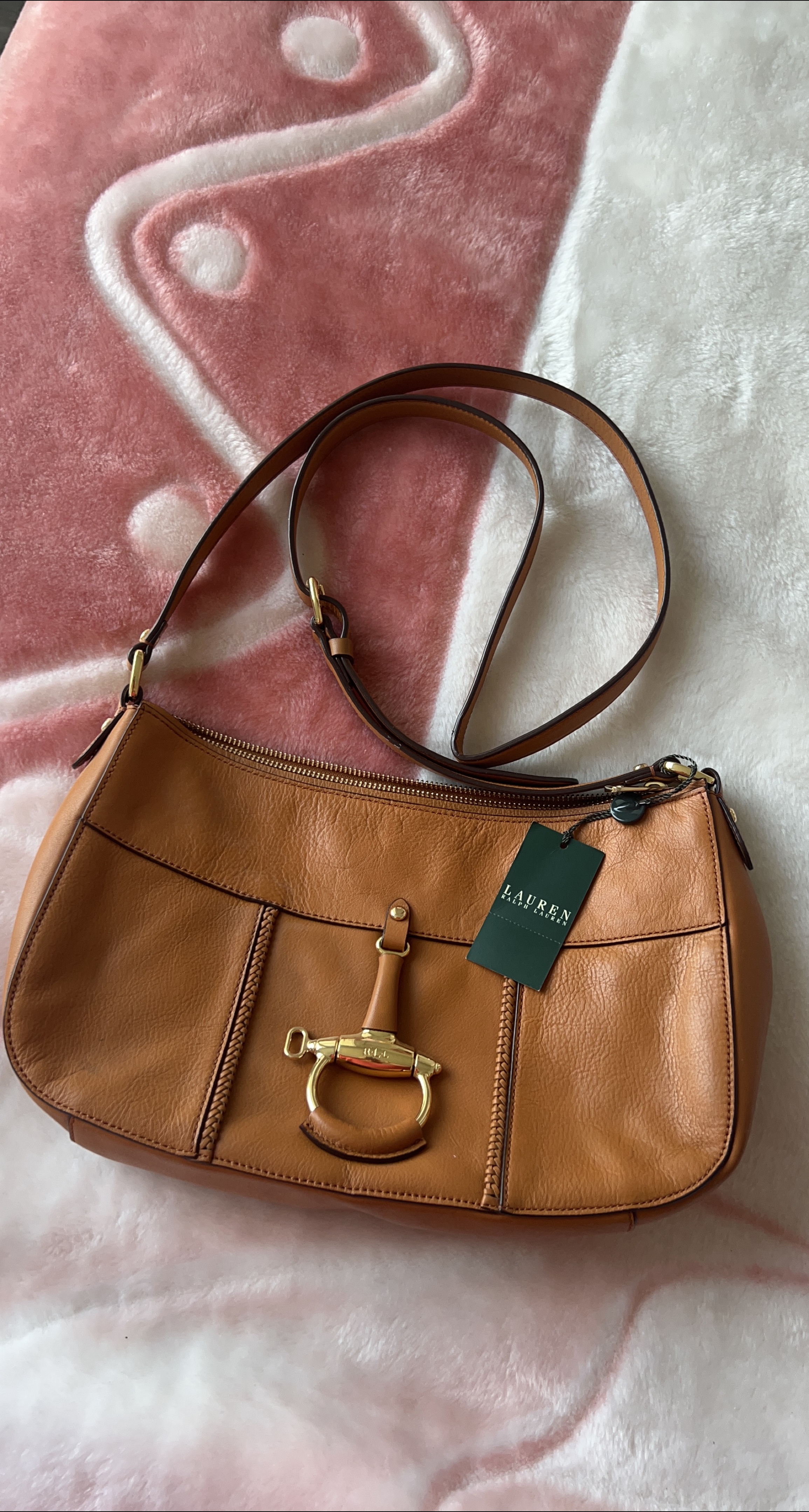 Lauren Ralph Lauren Leather Shoulder Bag thumbnail