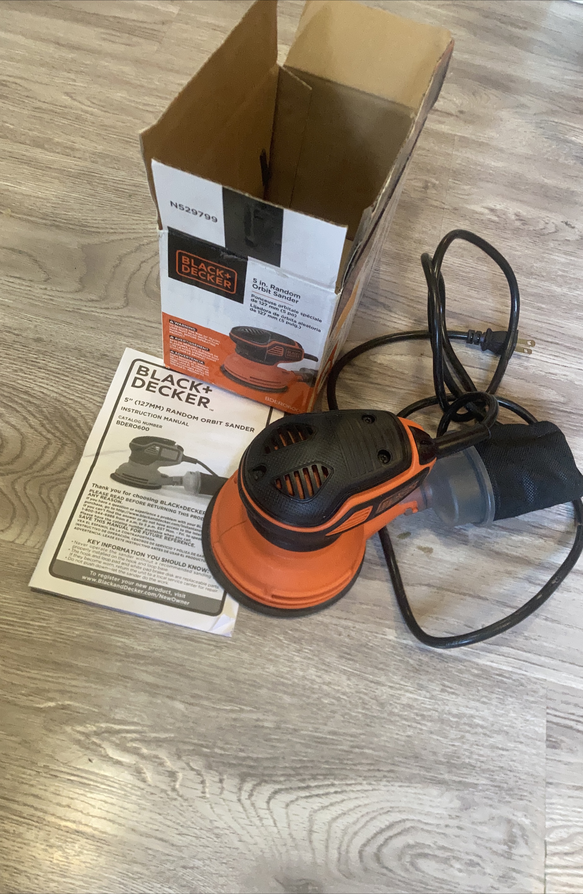 Black+Decker 5" Random Orbit Sander thumbnail
