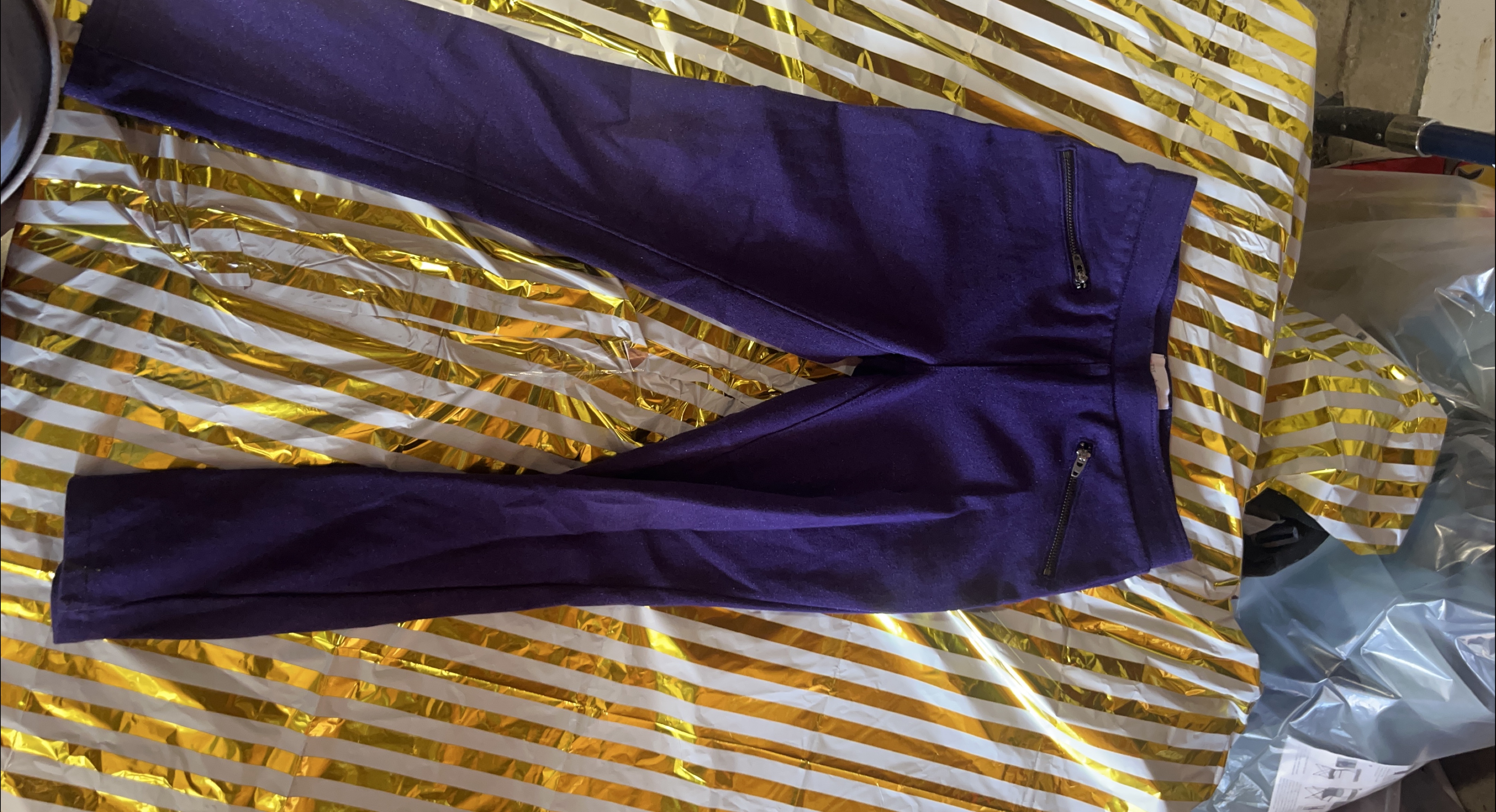 Purple Zippered Pants thumbnail