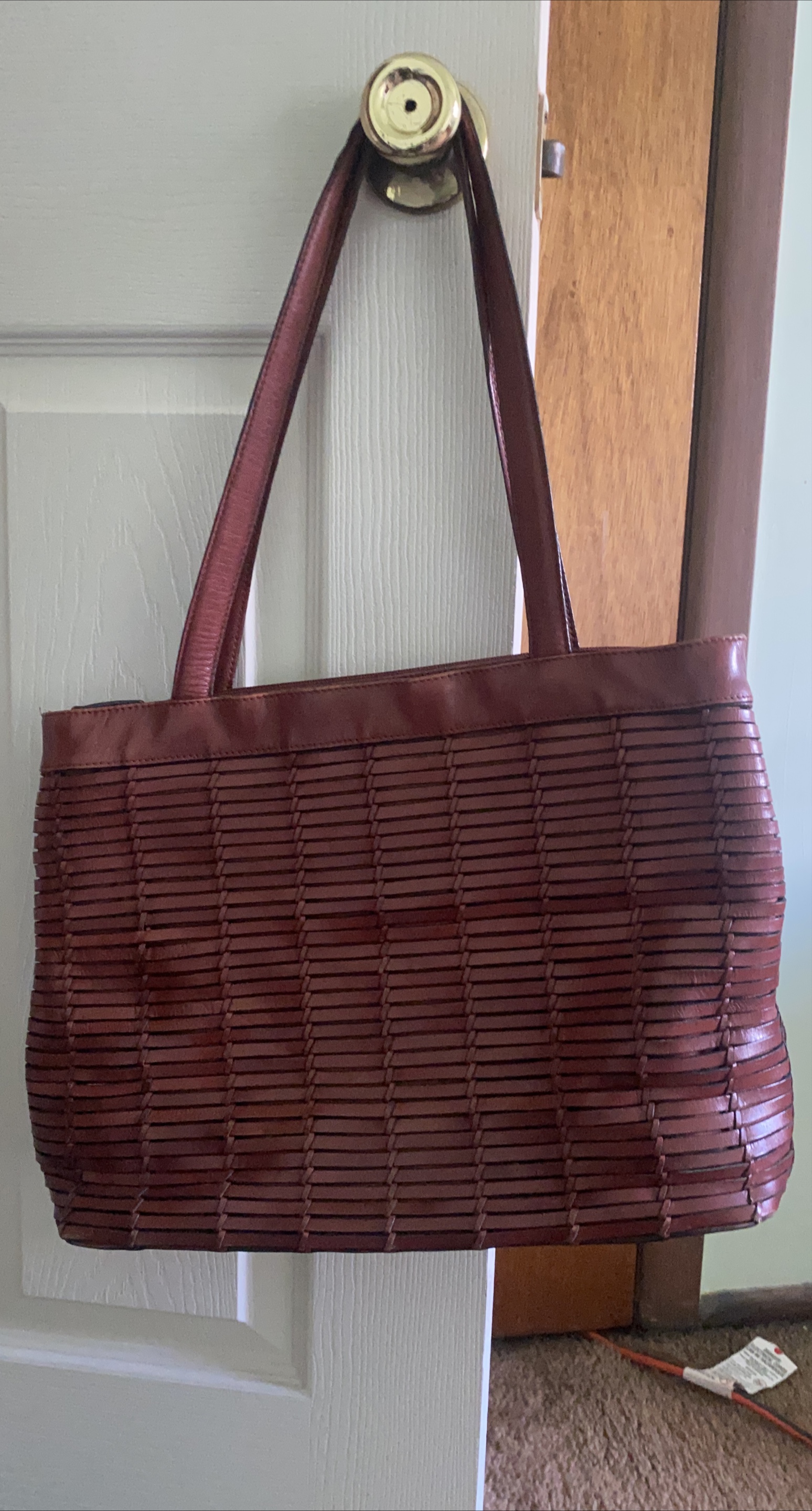 Brown Leather Tote Bag thumbnail