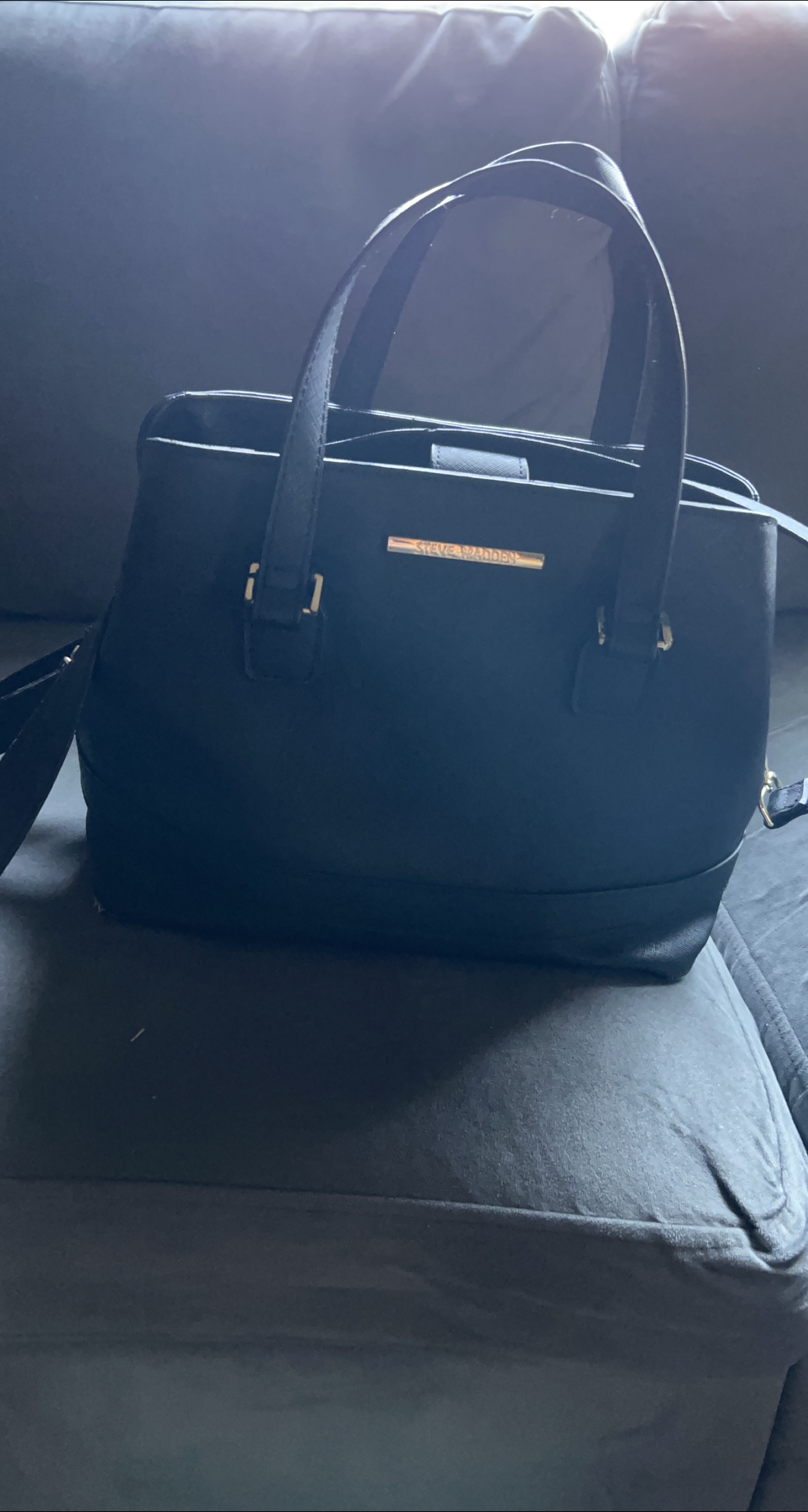 Steve Madden Black Satchel thumbnail