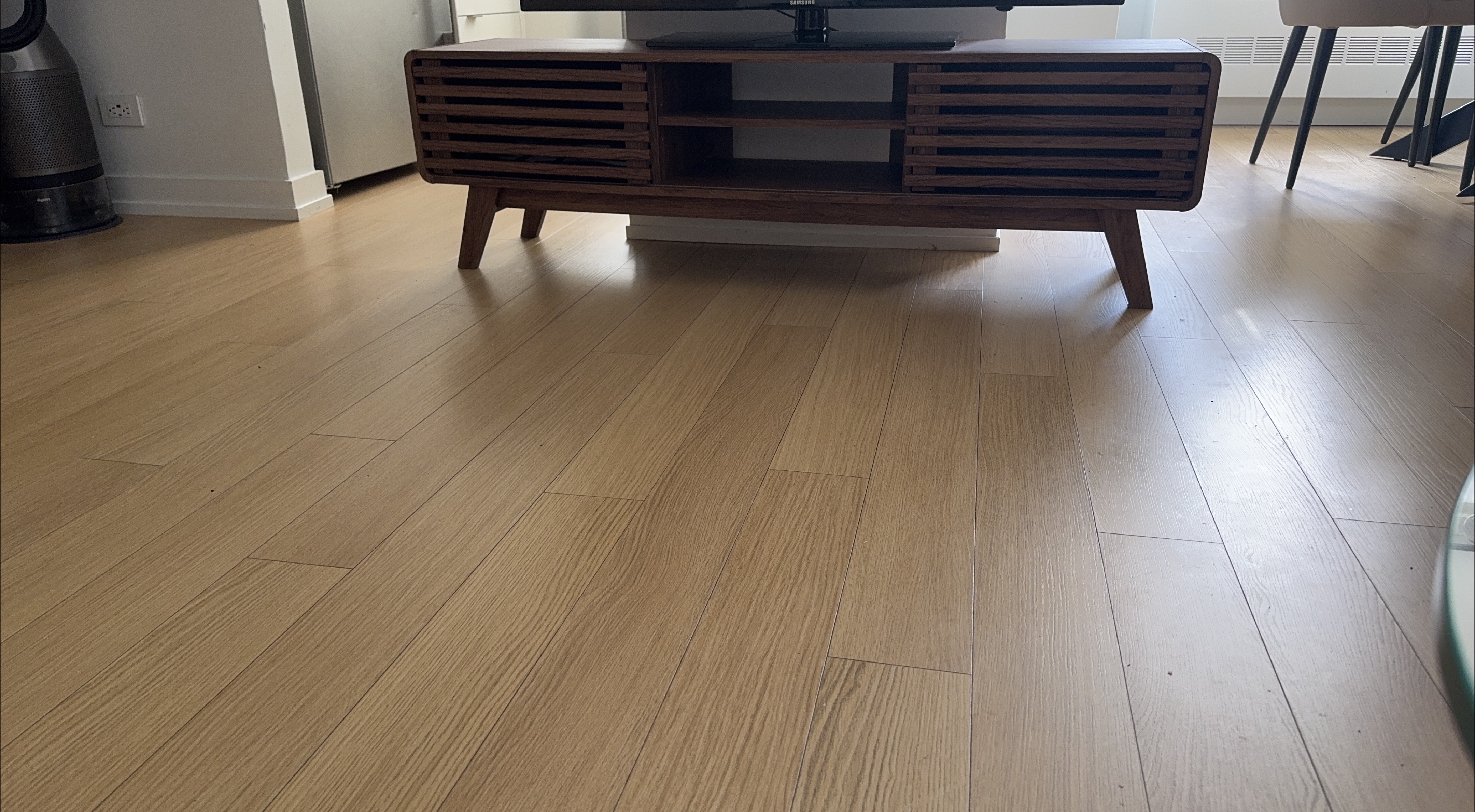 Wooden TV Stand with Storage thumbnail
