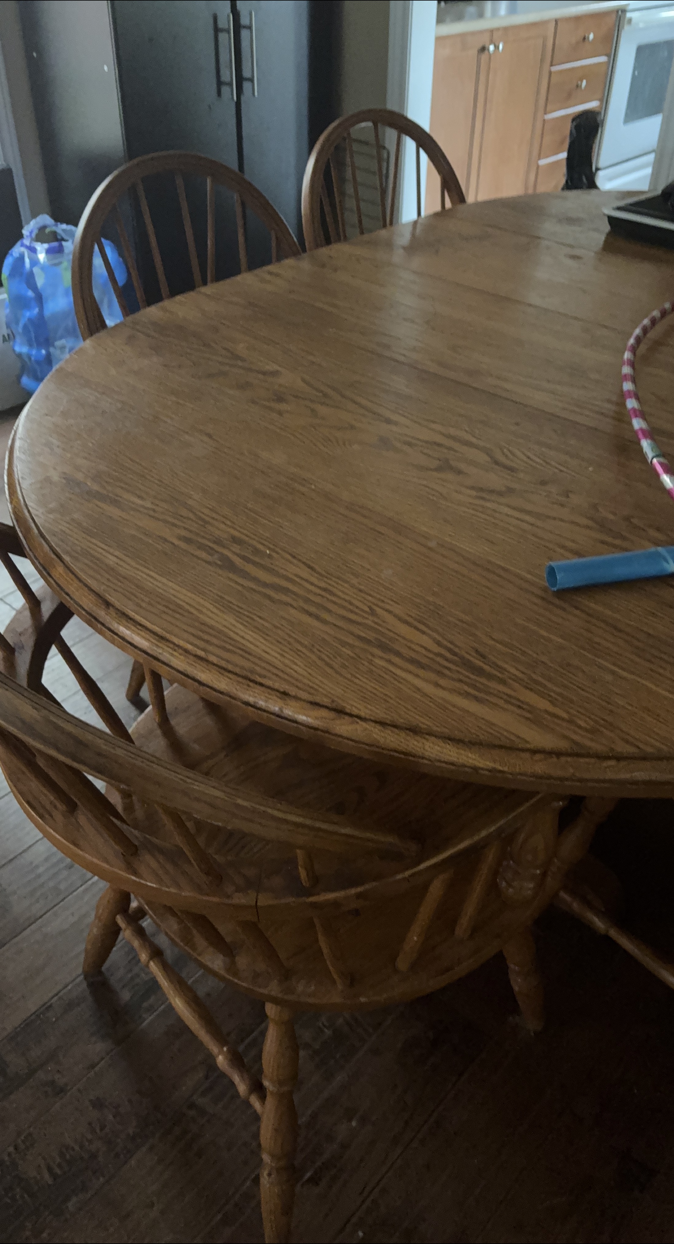 Wooden Dining Table with Chairs thumbnail