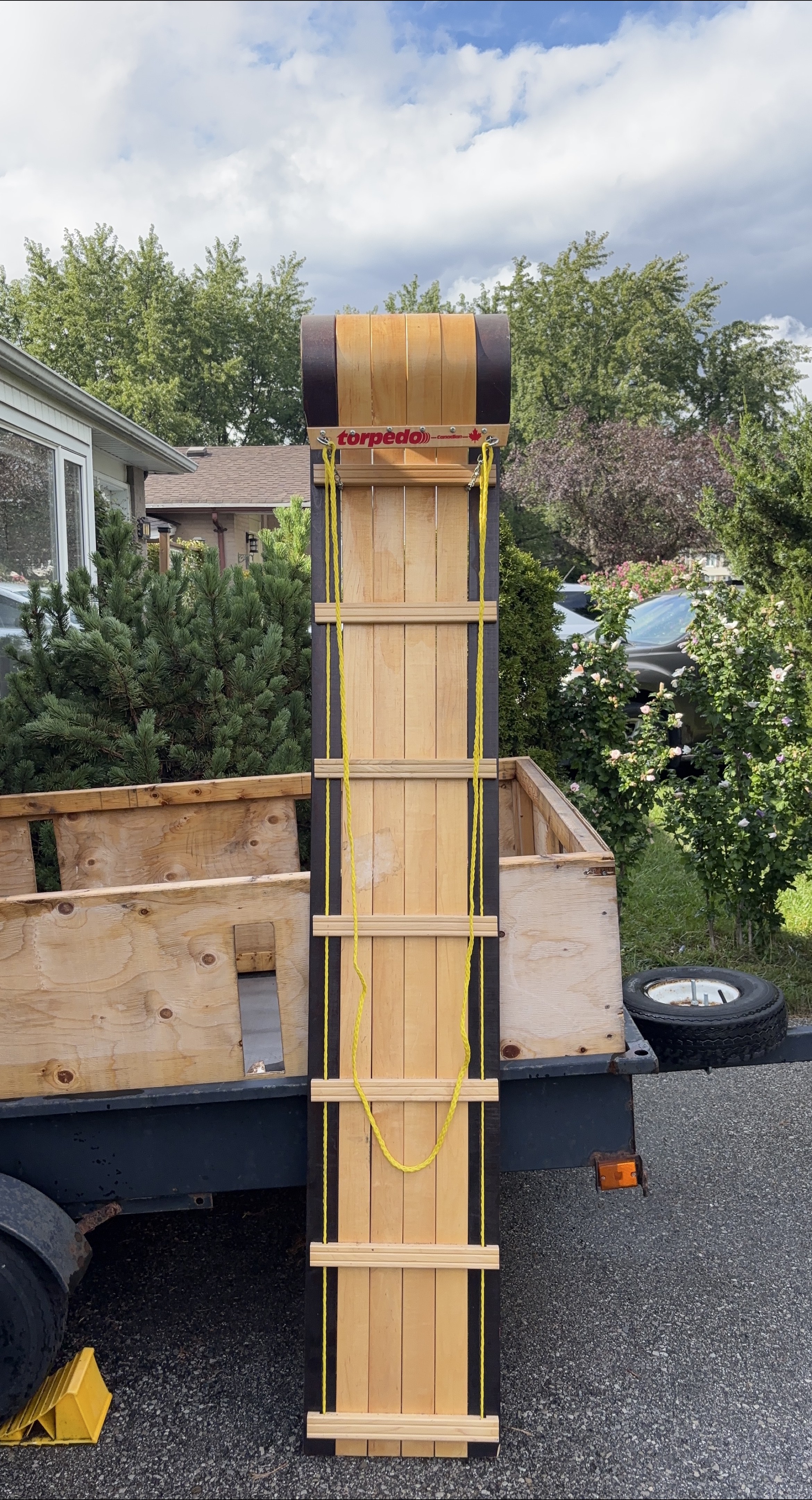 Torpedo Canadian Made Wood Toboggan thumbnail