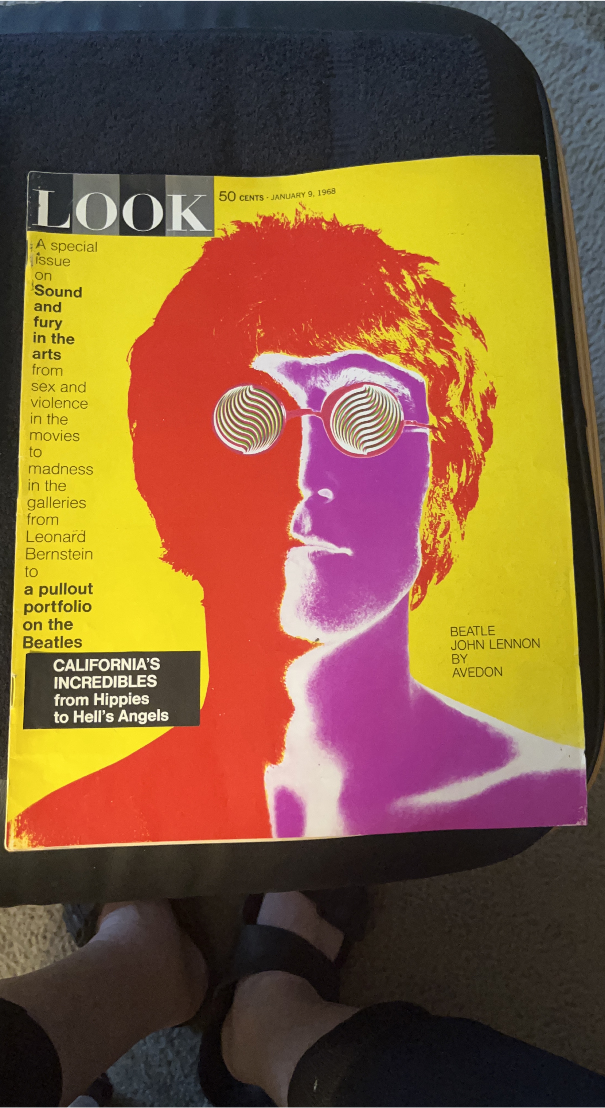 LOOK Magazine January 9, 1968 John Lennon Beatles thumbnail