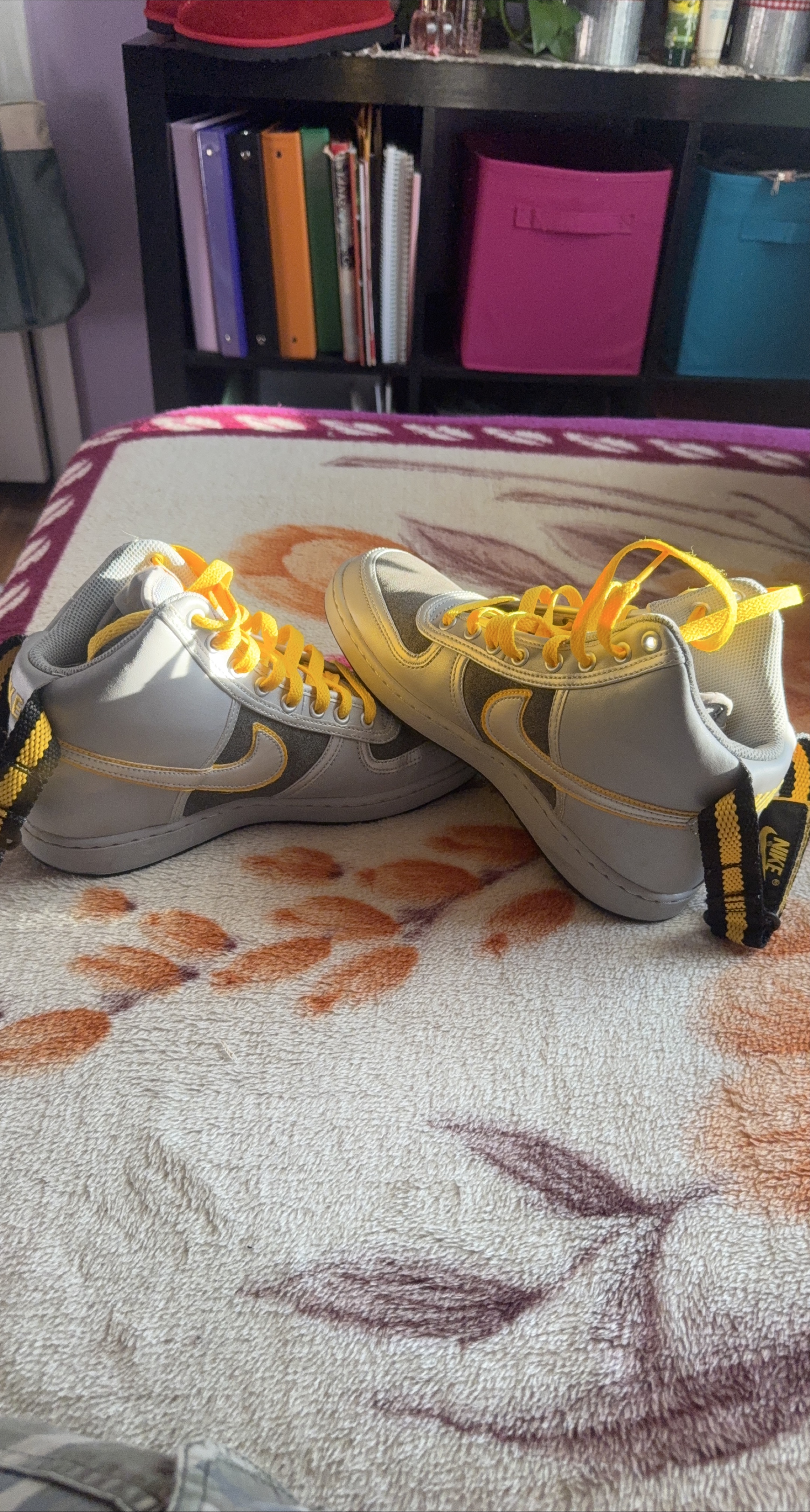 Nike High Top Sneakers - Gray & Yellow thumbnail