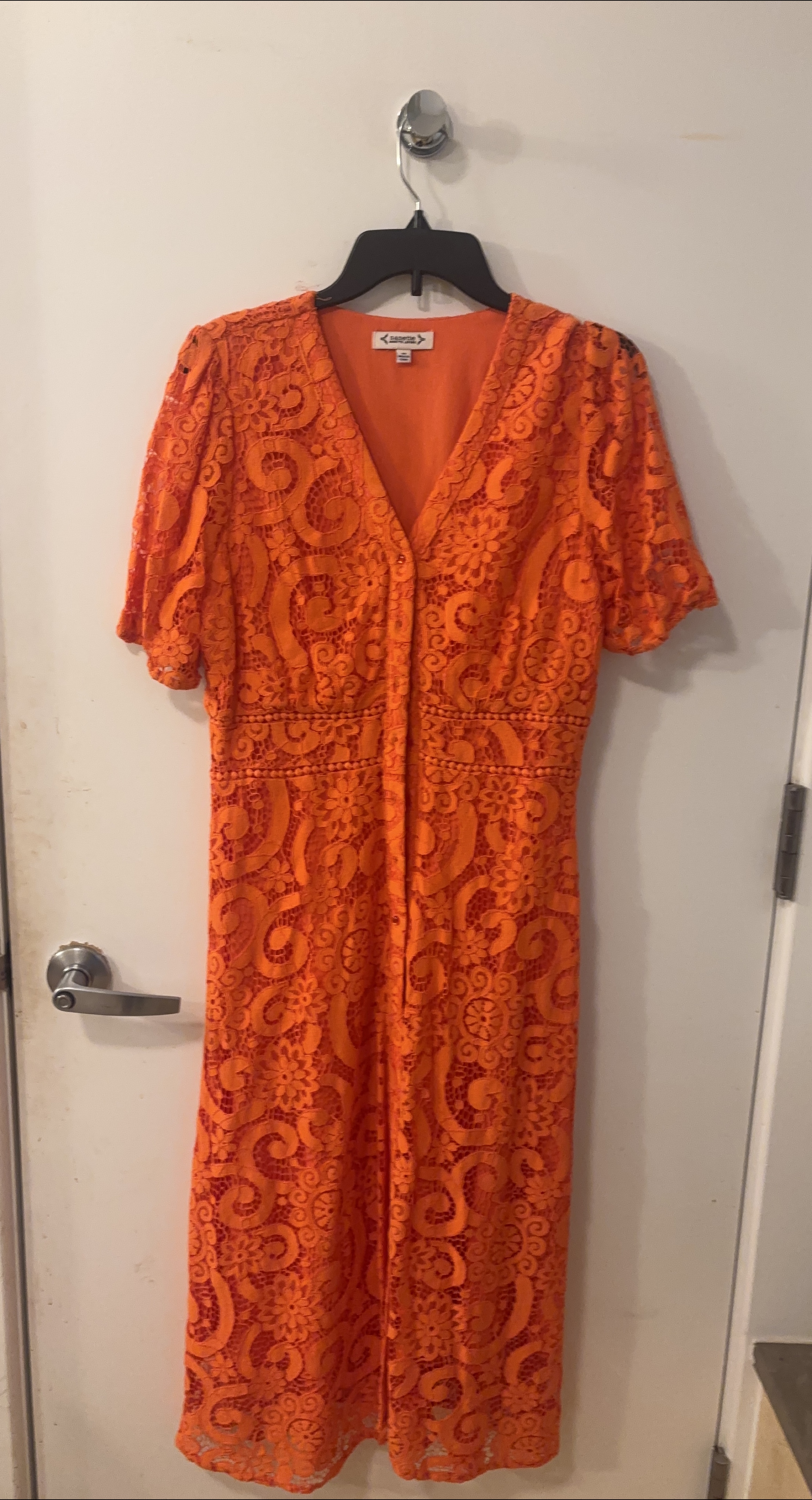 Nanette Lepore Orange Lace Dress - New With Tags Size 10 thumbnail