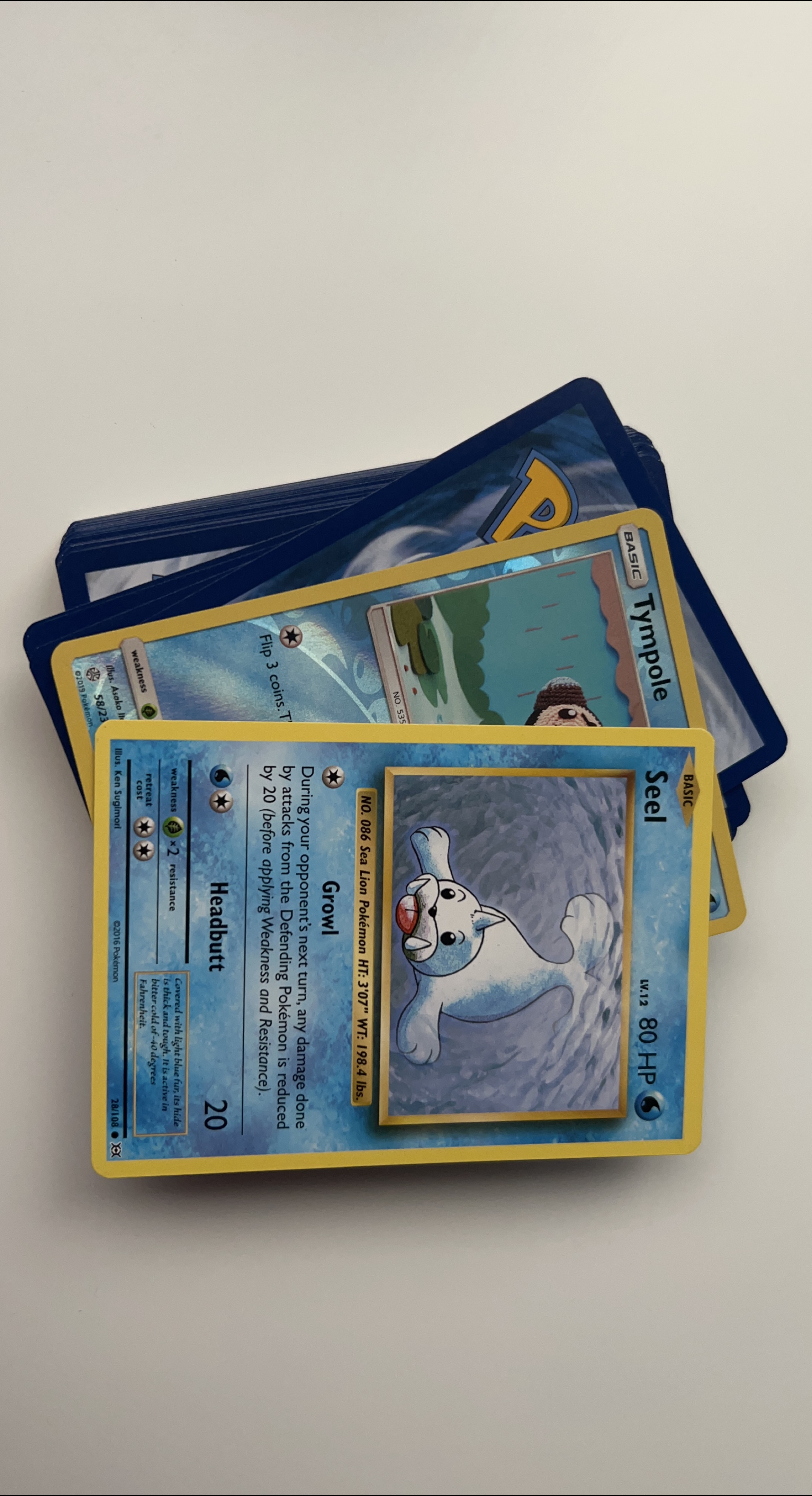 Pokémon Cards - Seel & Tympole + Water Deck thumbnail