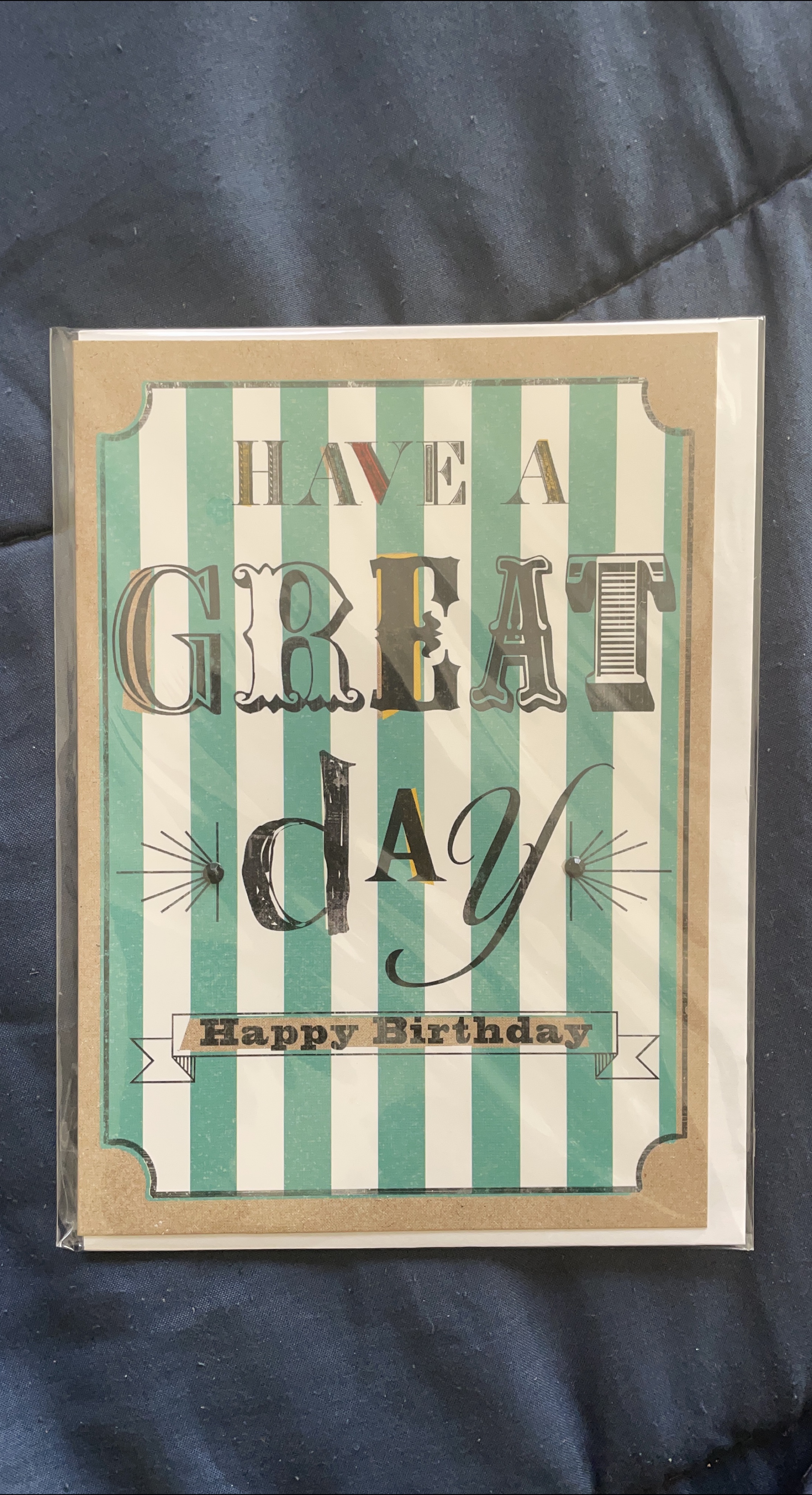 Birthday Card - Have a Great Day! (with envelope) thumbnail