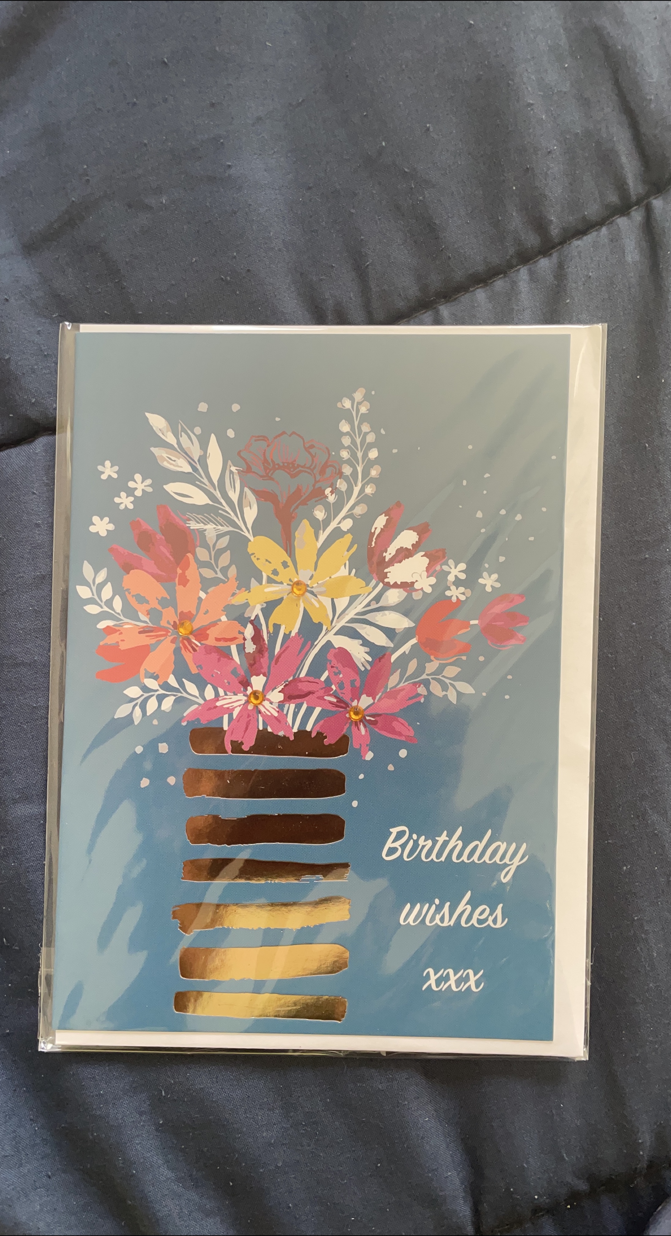CARD ACCEPTED - Birthday Wishes Card - with envelope thumbnail