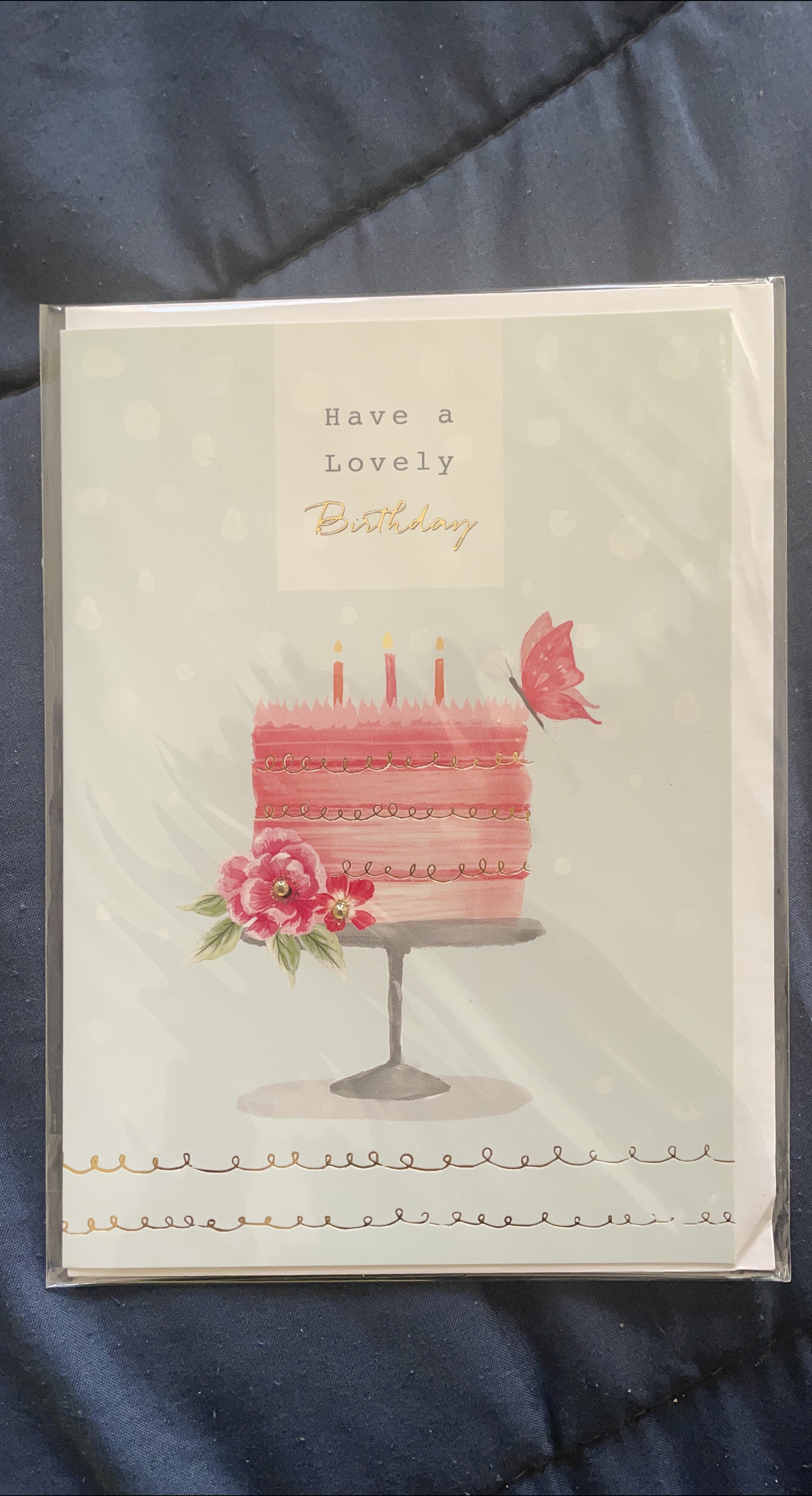 Birthday Card - Have a Lovely Birthday (with envelope) thumbnail