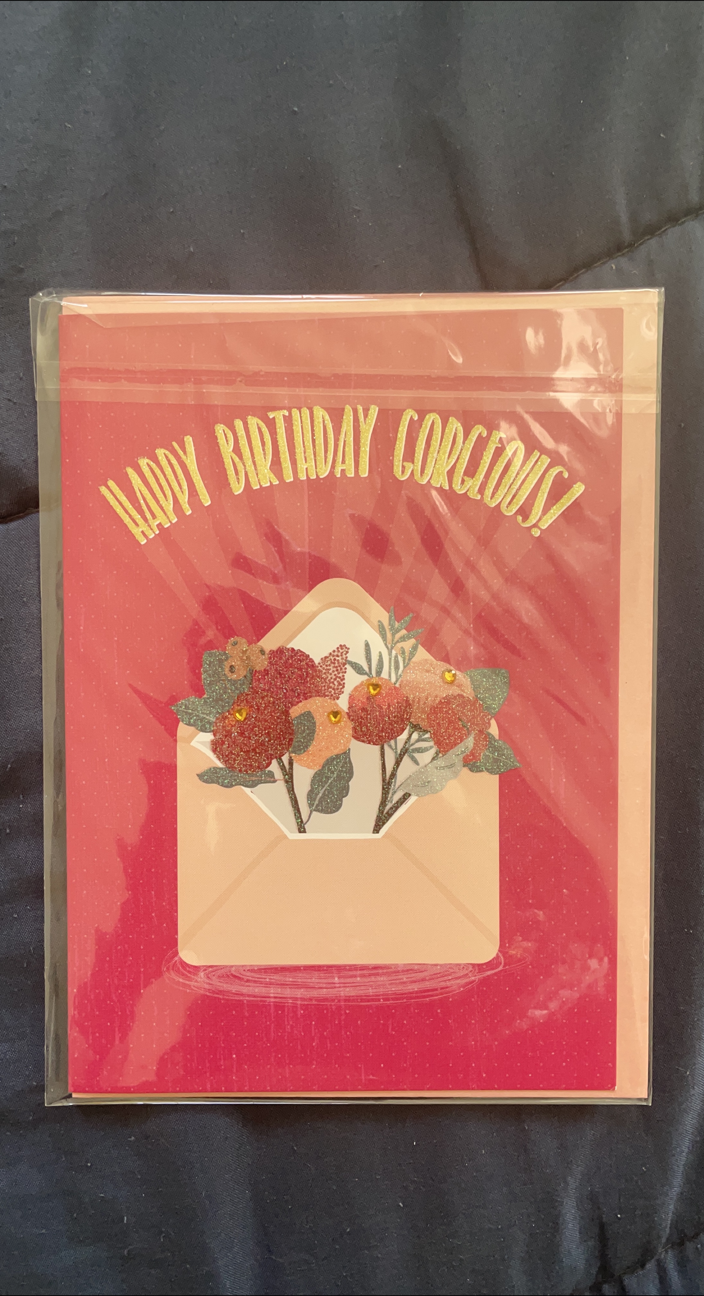 Happy Birthday Gorgeous Card - with envelope thumbnail