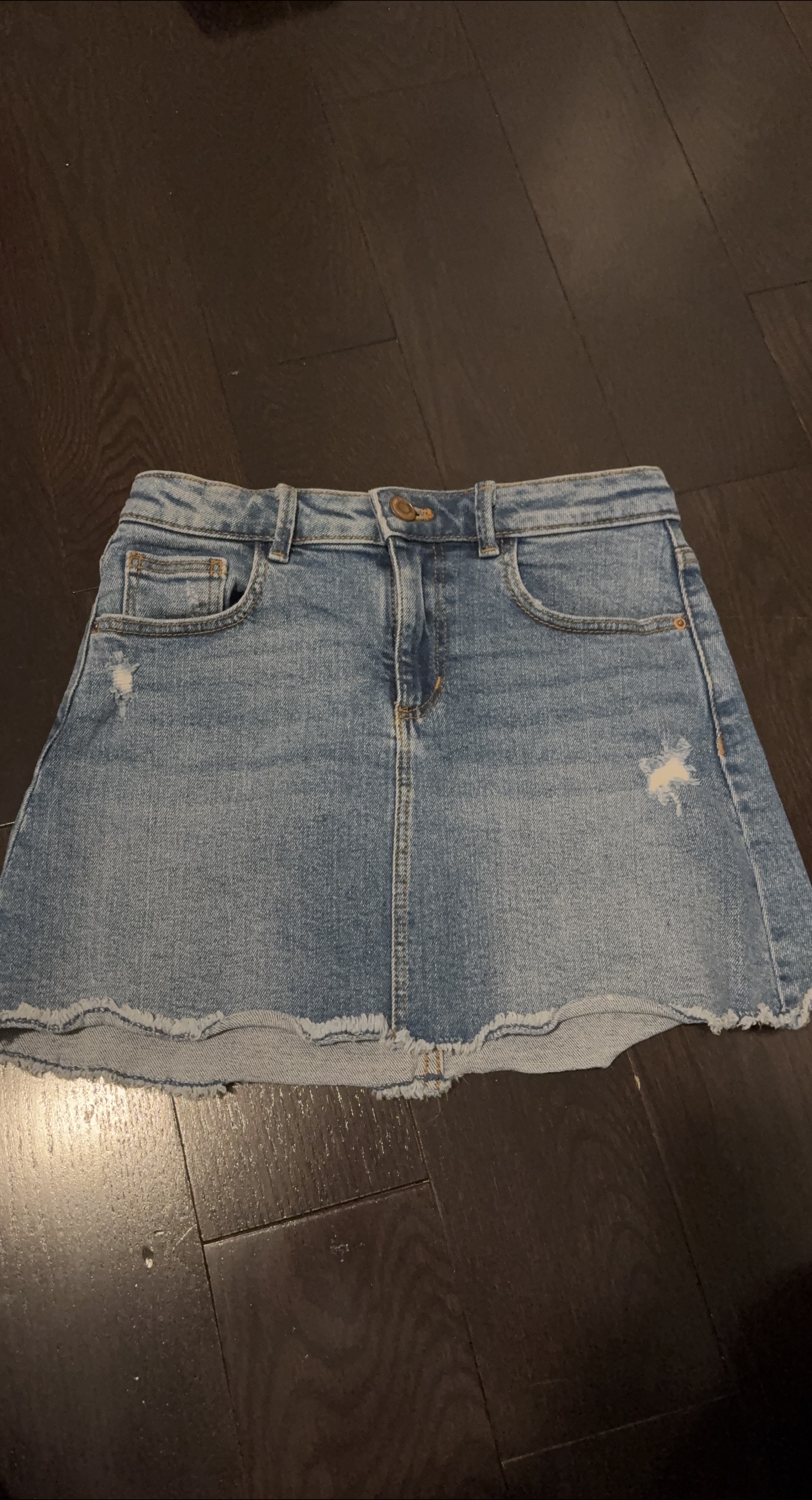 Zara Denim Mini Skirt thumbnail