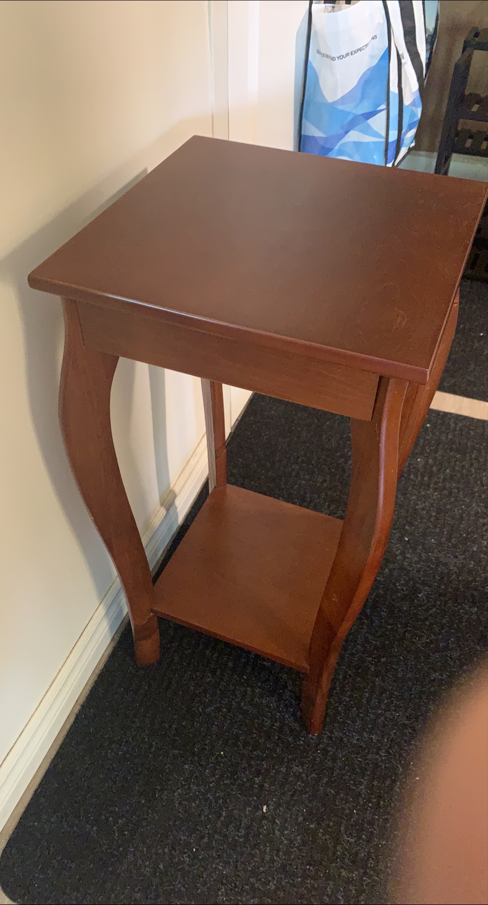 Brown Wooden Side Table thumbnail