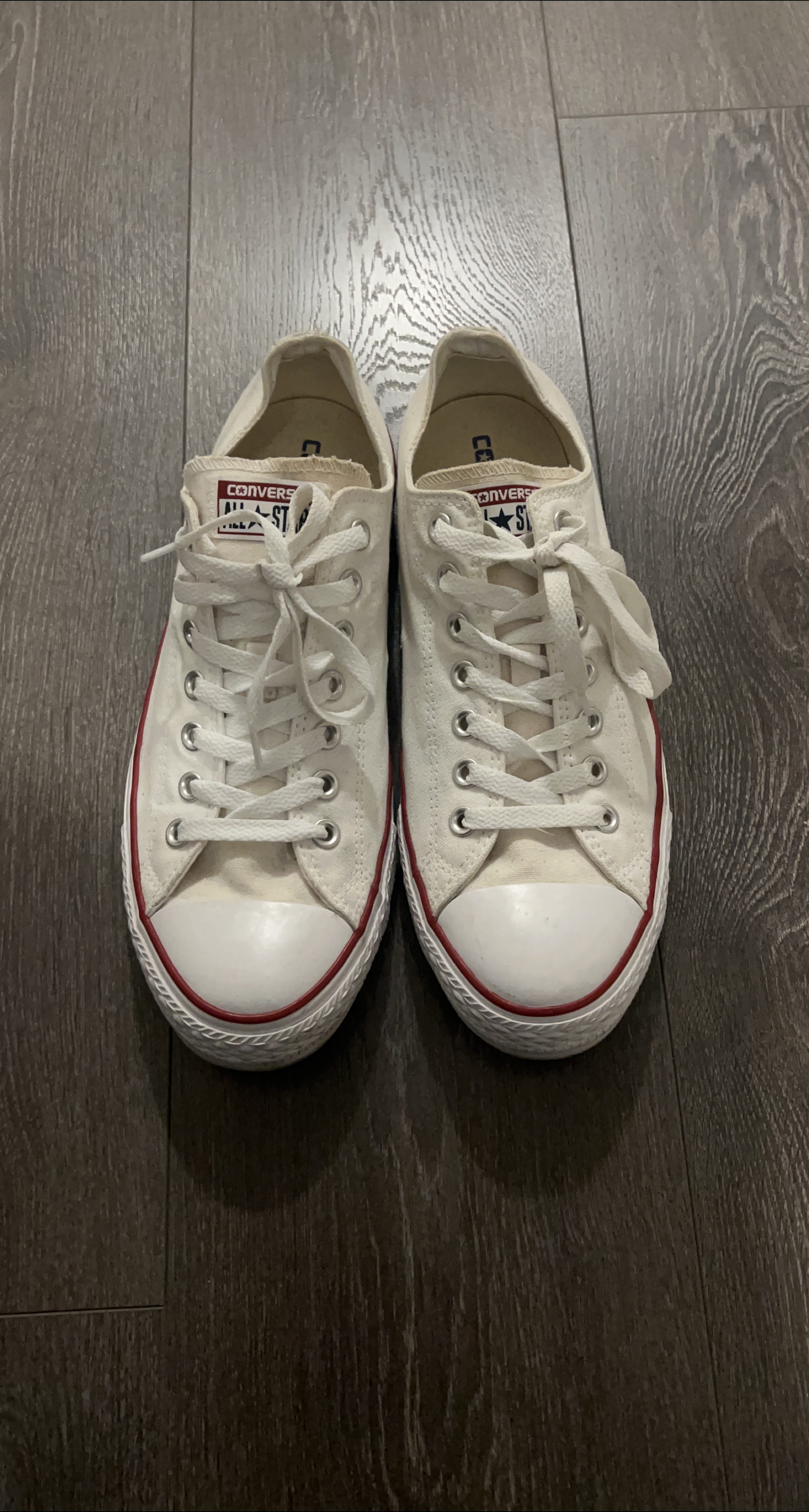 Converse All Star Low Top Sneakers - Off White-Sz 10 thumbnail
