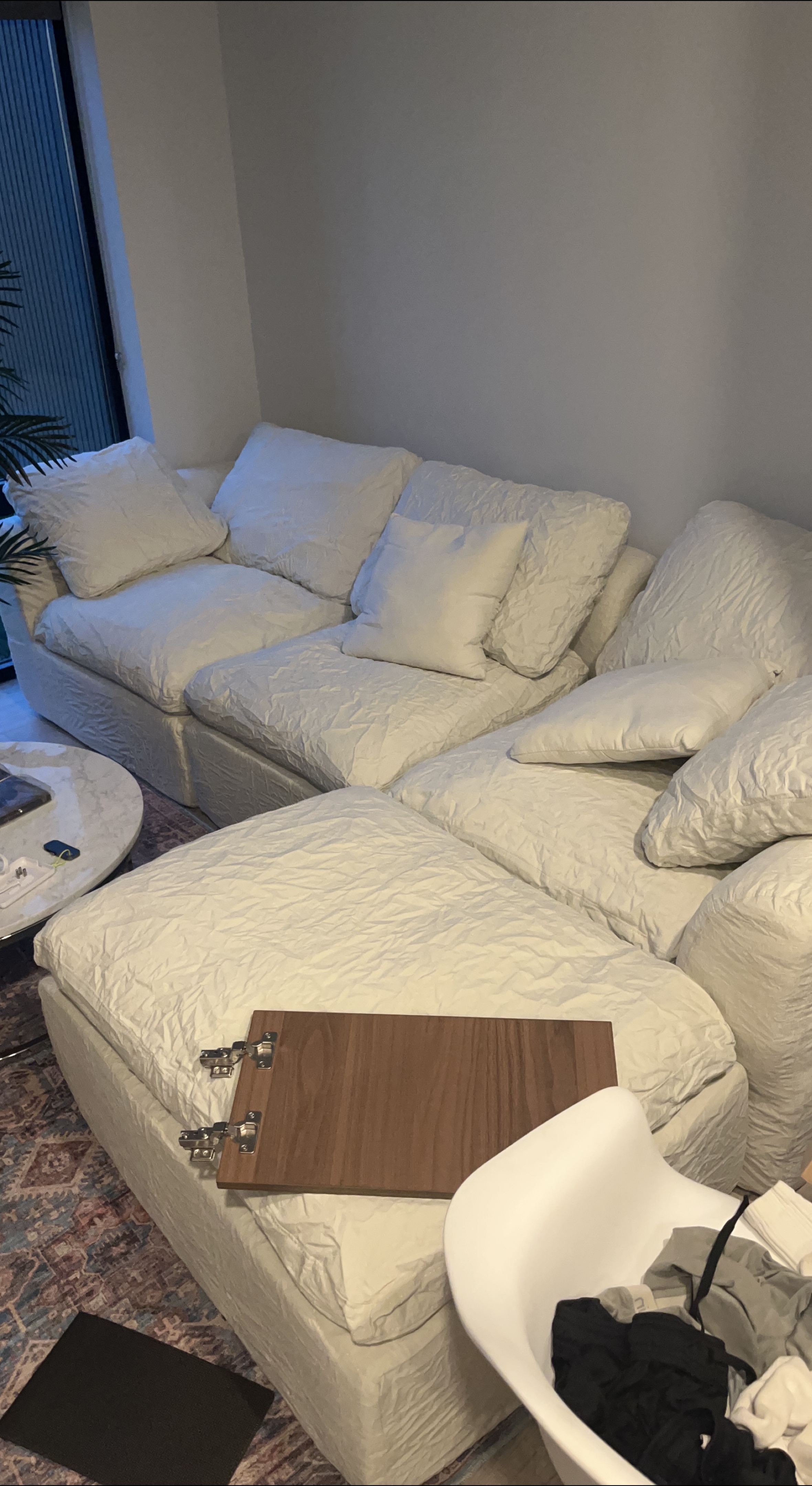 White Modular Sectional Sofa