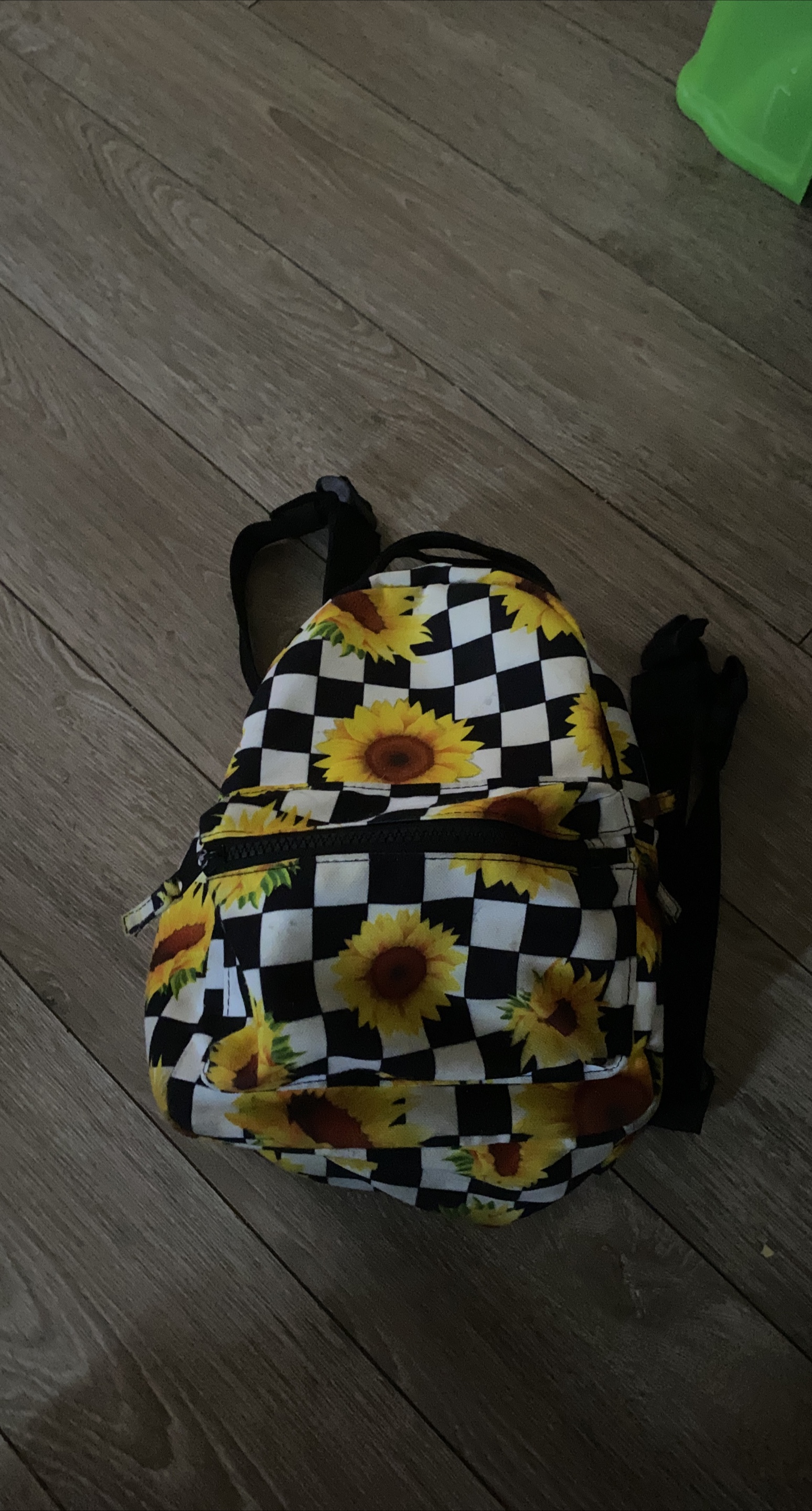 Sunflower Checkered Backpack