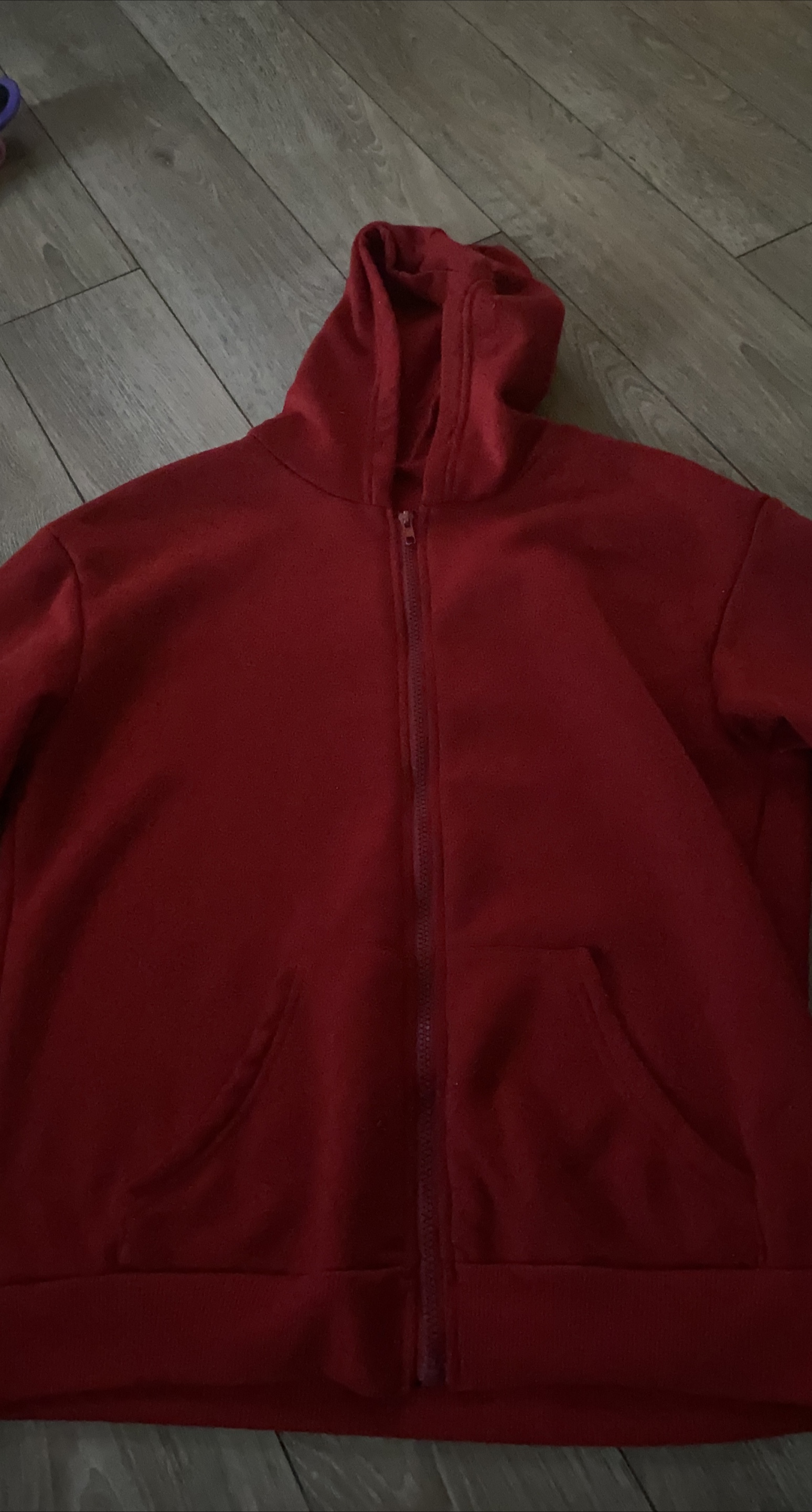 Red Zip-Up Hoodie image indicator(1)