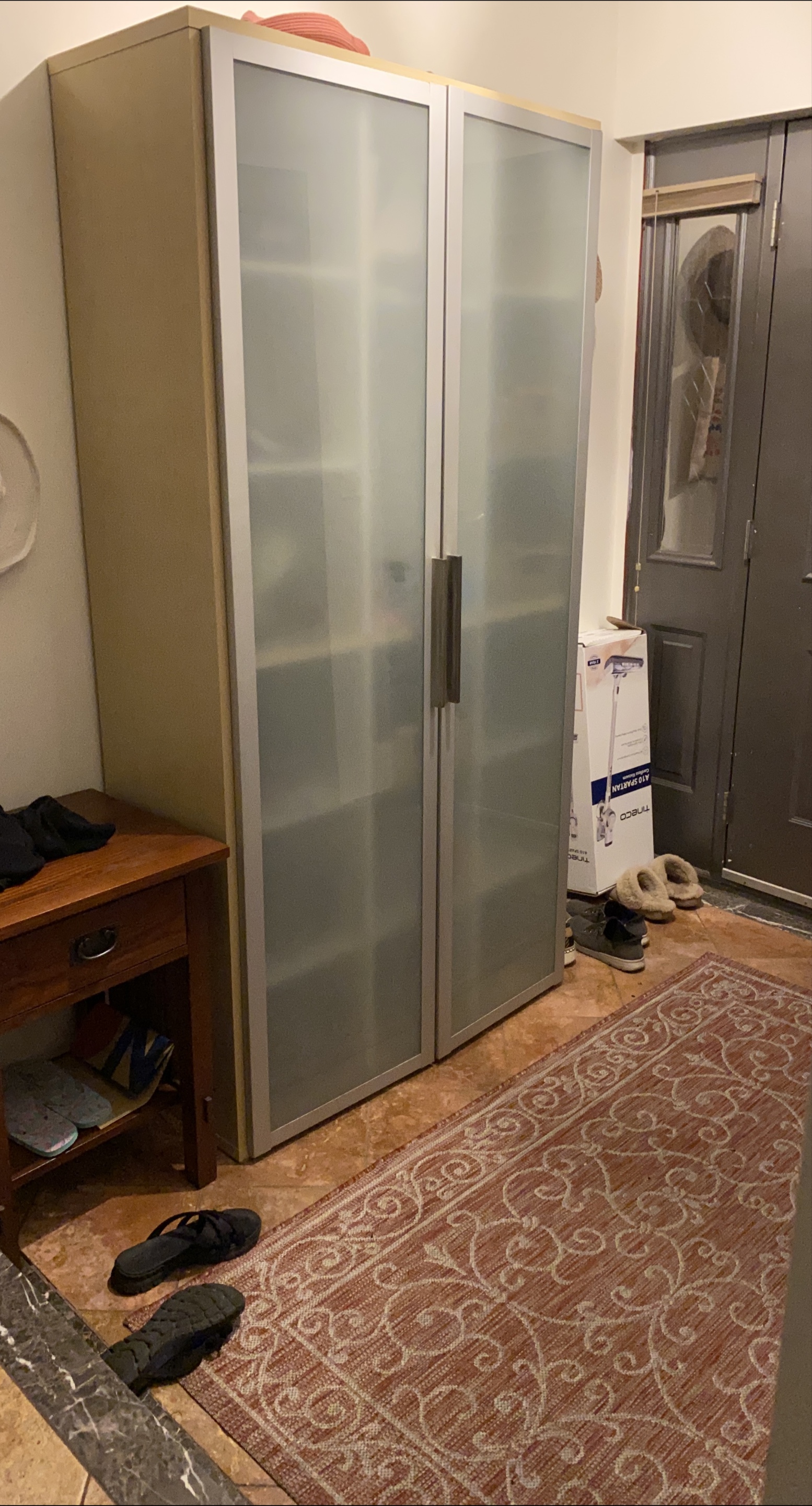 IKEA PAX Wardrobe with Glass Doors