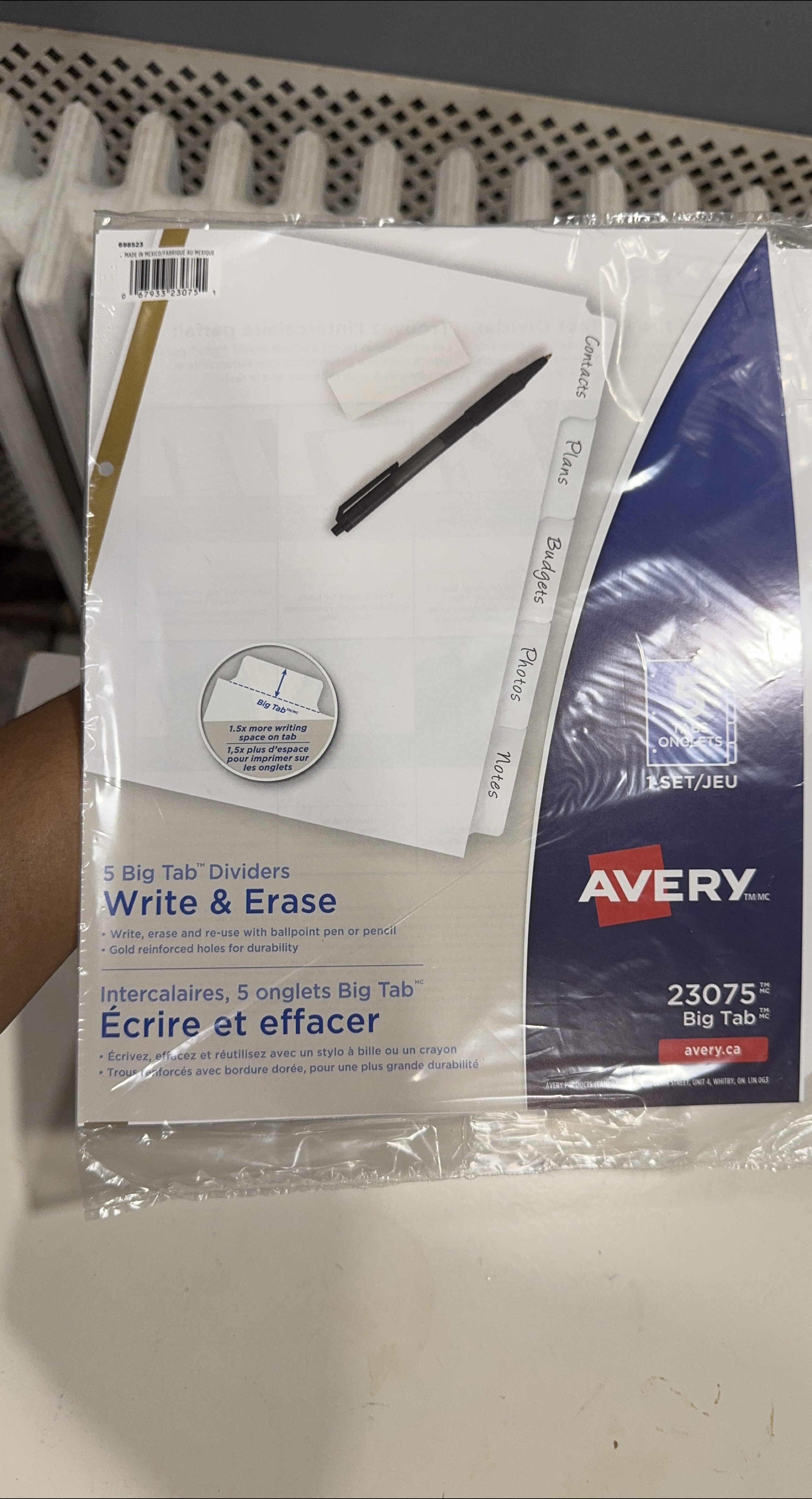 Avery Big Tab Write & Erase Dividers, New thumbnail