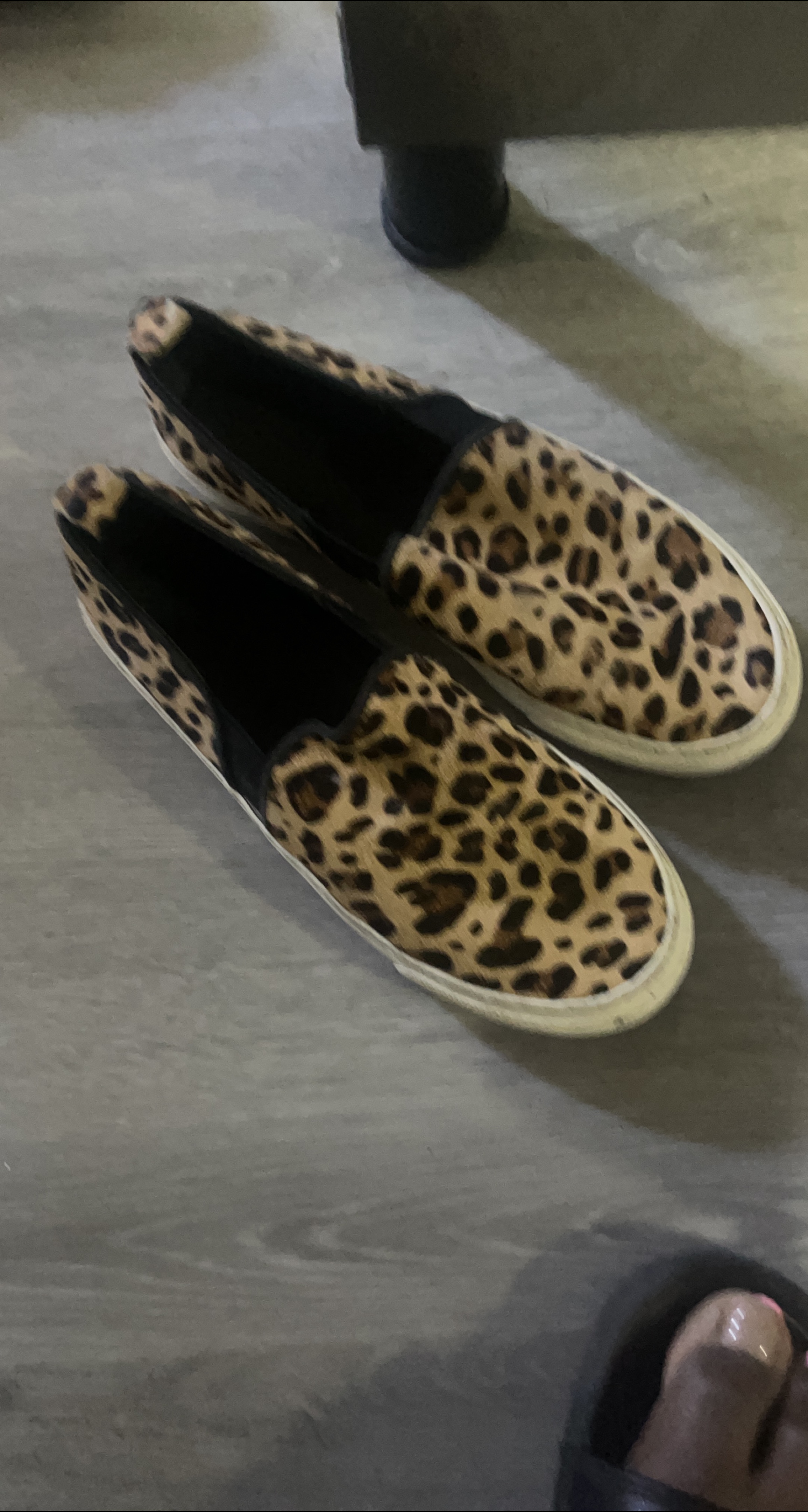 Leopard Print Slip-On Sneakers